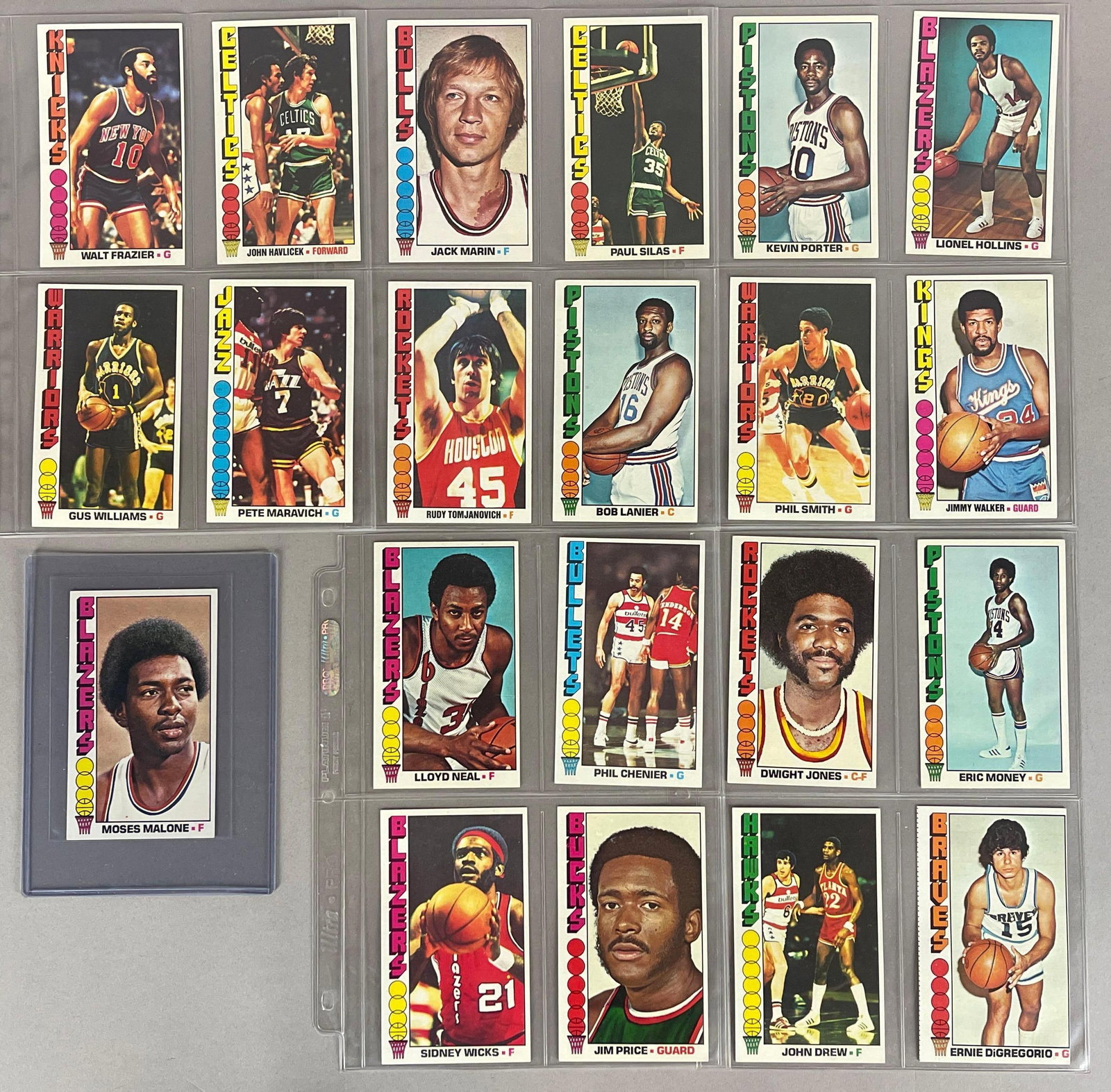21 - 1976 Topps Basketball Cards with HOFs and Rookies (1 of 8)