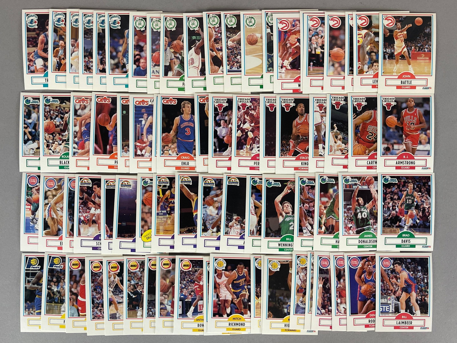 2 - 1990 Fleer Basketball Complete Sets - 2