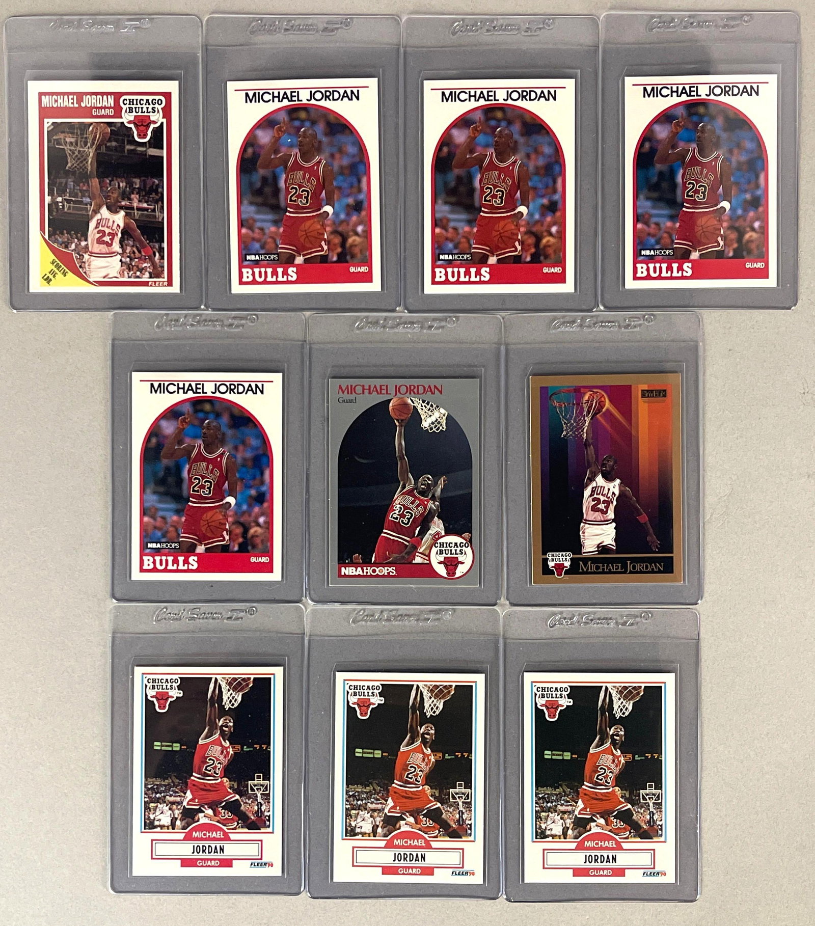 10 - 1989 and 90 Fleer Hoops and Skybox Michael Jordan Cards (1 of 2)