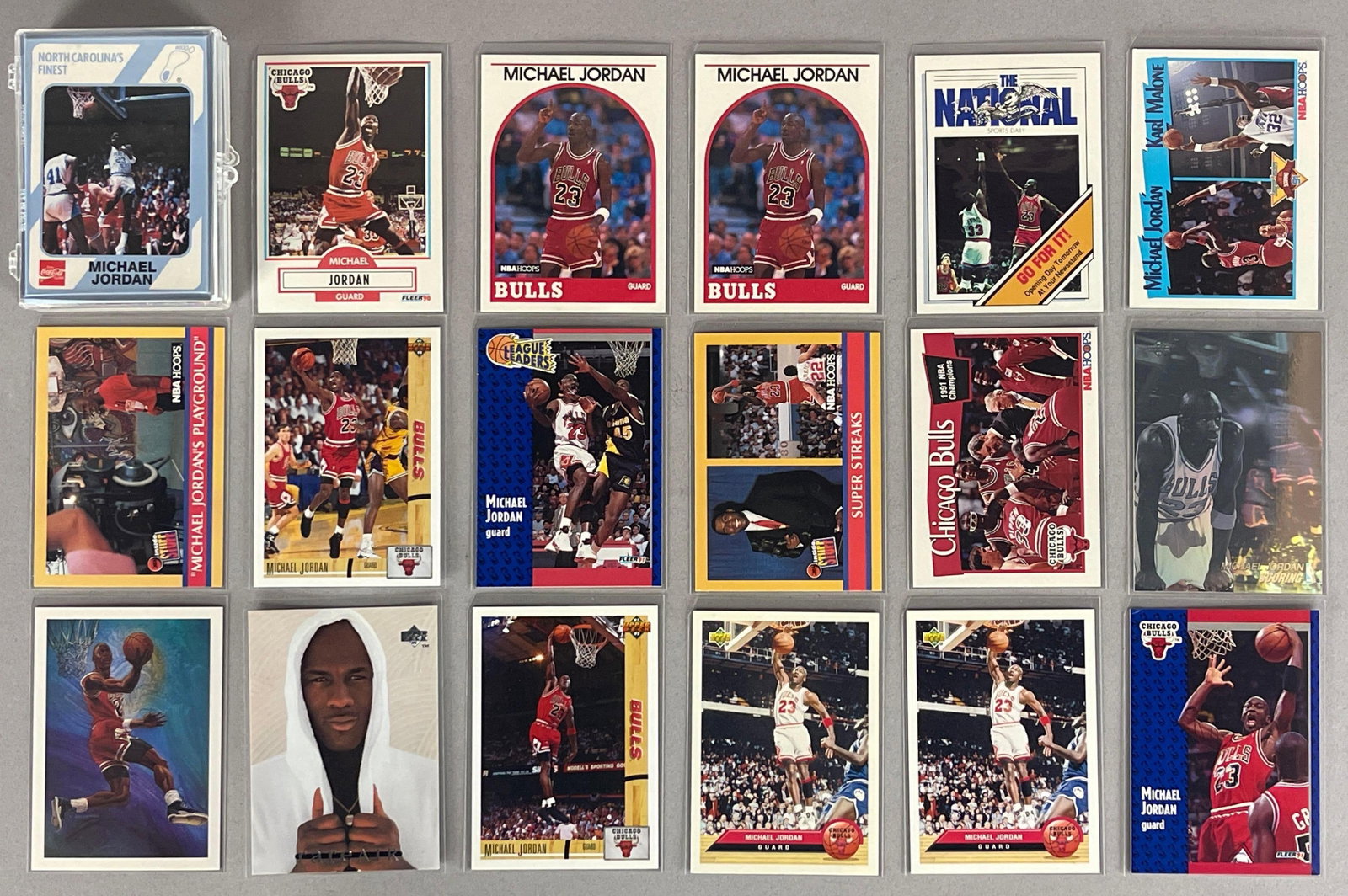 22 - 1989 - 94 Michael Jordan Cards + North Carolina Cards: 40 - Other North Carolina Players