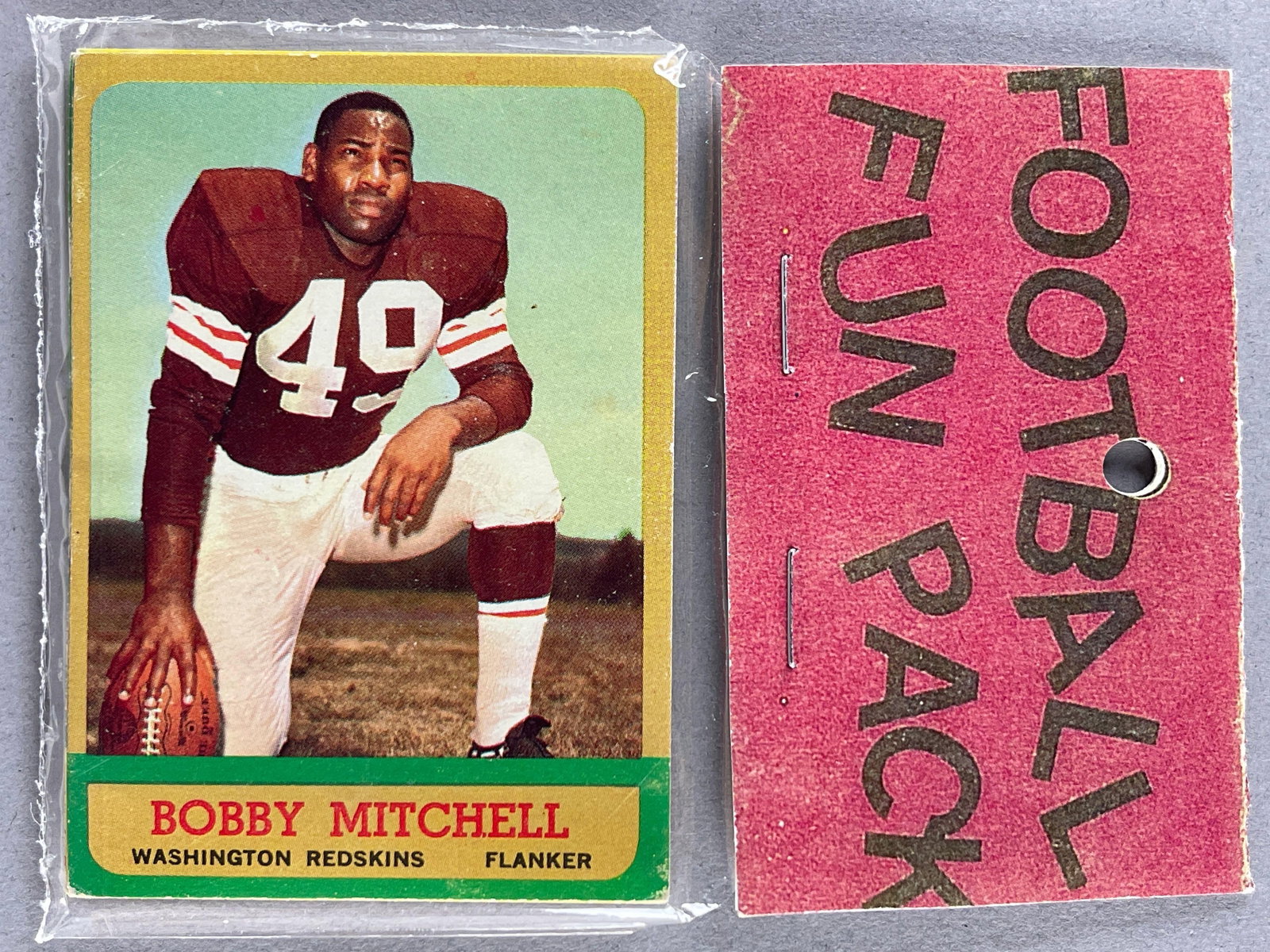 1963 Topps Football West Corps Cello Fun Pack Mitchell on Front: 10 cards per pack, West Corps. Was a repacking company in the 1970s