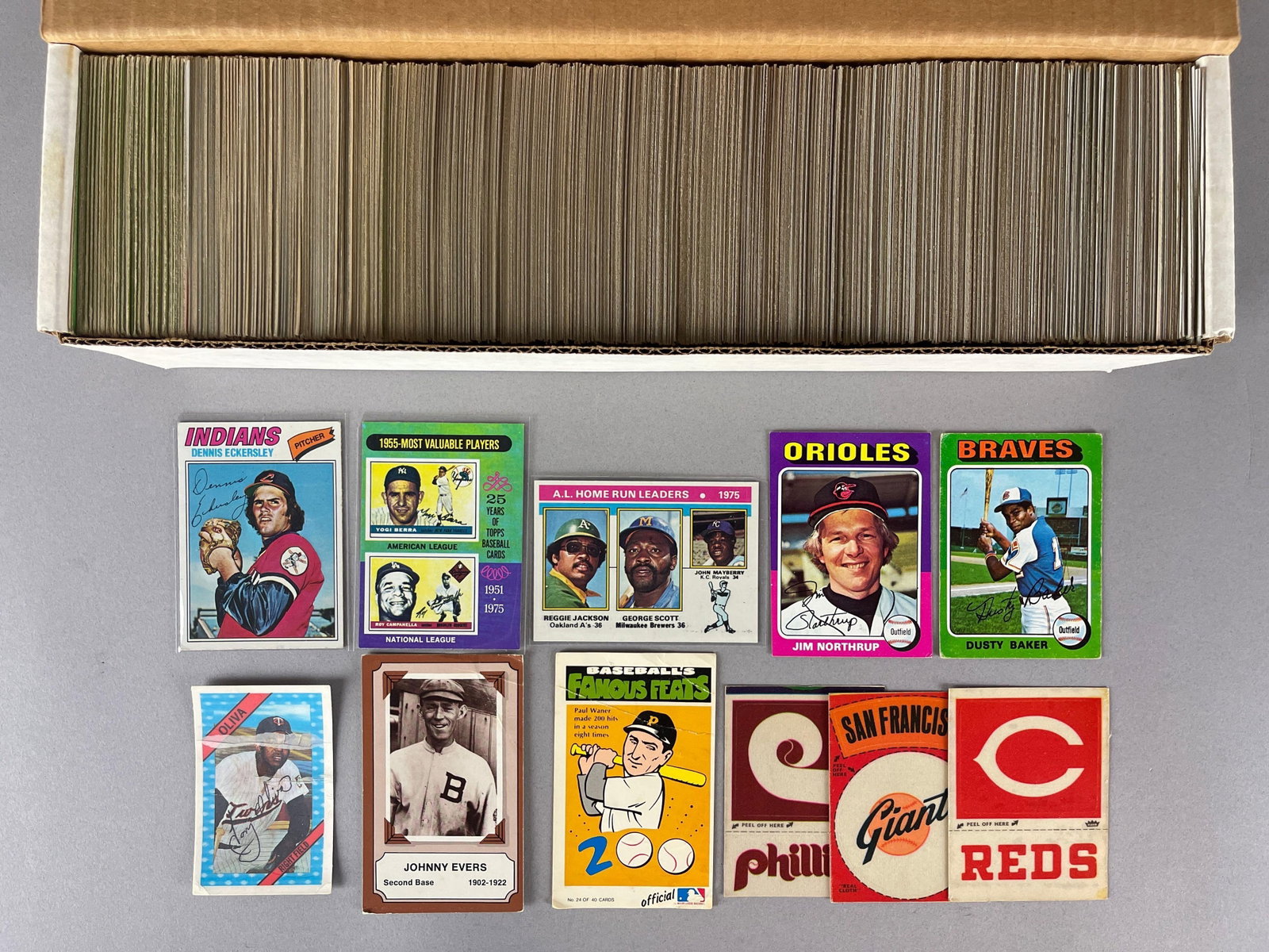 825+ 1963 - 80 Topps Baseball Cards with HOFs, Stars, and Rookies (1 of 2)