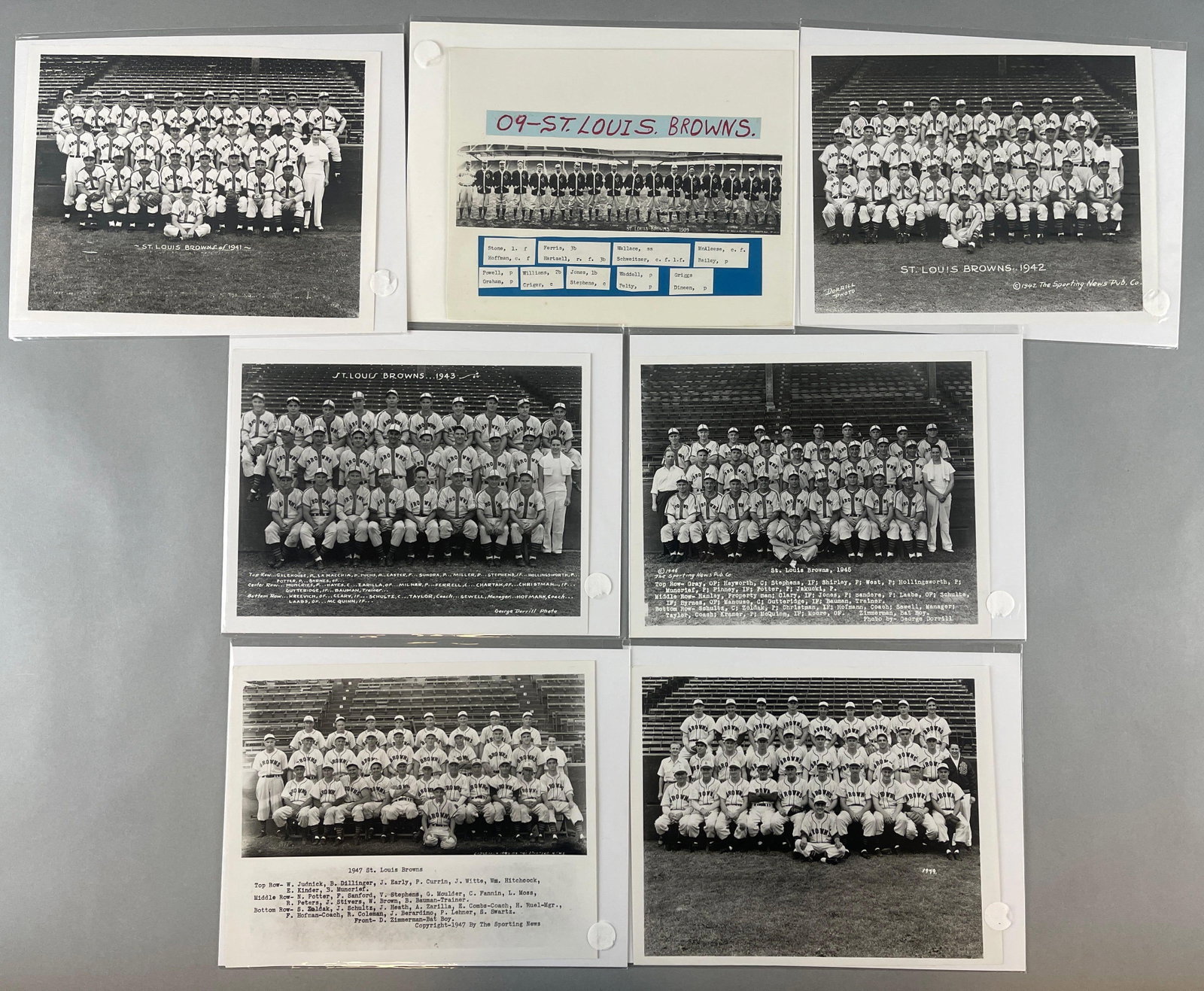 7 - 1909 - 49 St. Louis Brown Team Photo (1 of 4)