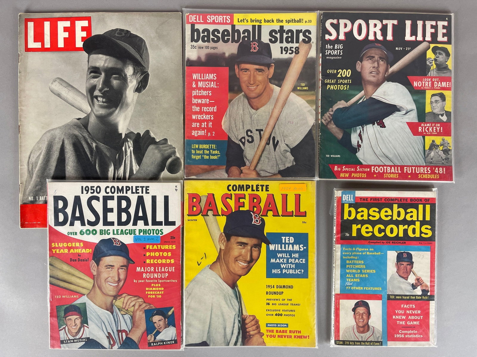 6 - 1941 - 58 Ted William Magazines (1 of 2)