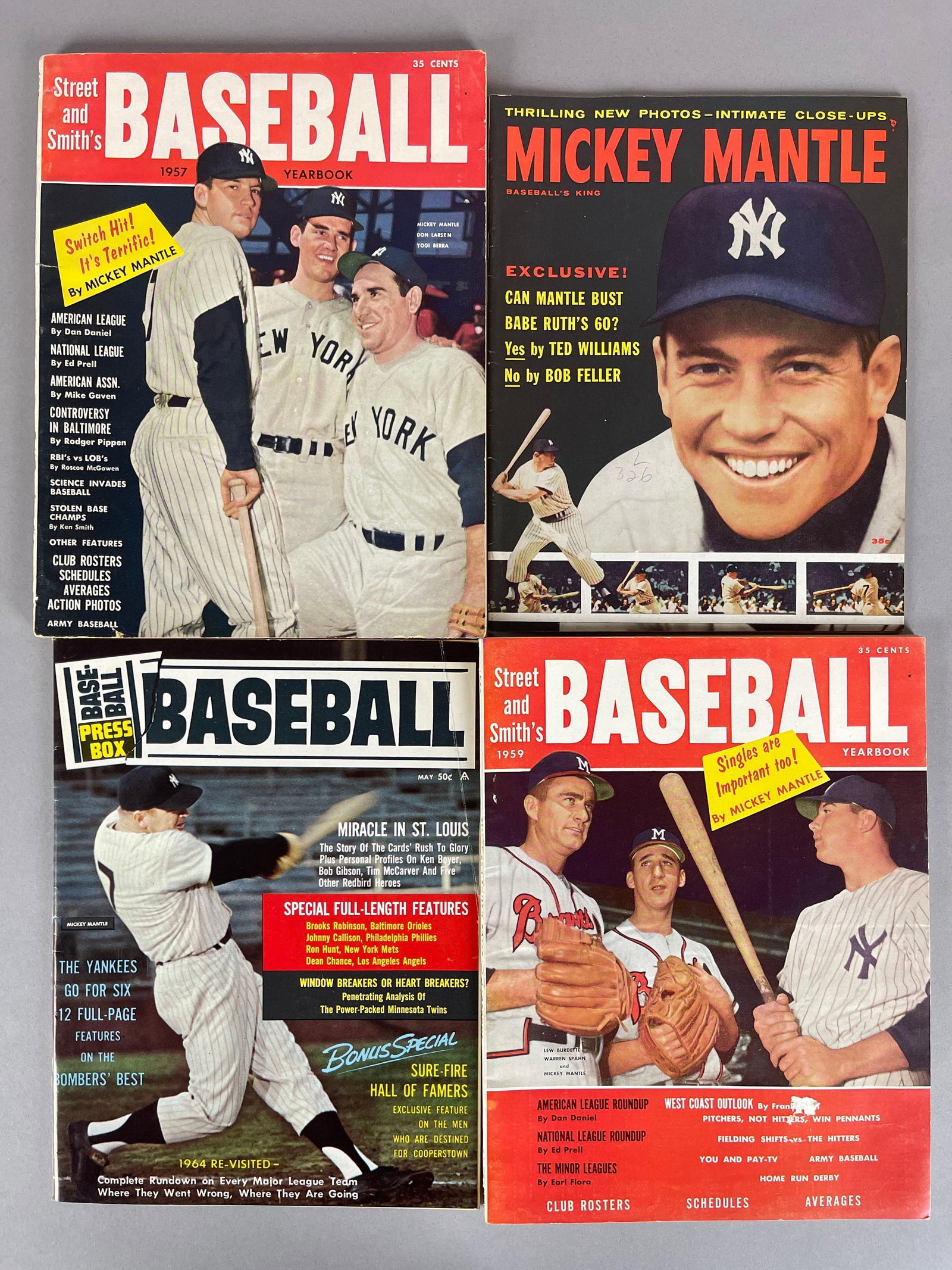 4 - 1957 - 64 Mickey Mantle Magazines (1 of 2)