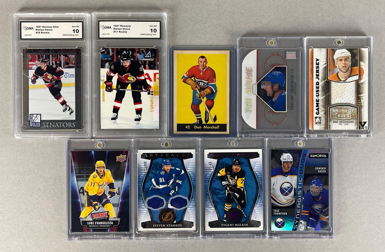 9 - Hockey Cards with Stars and Numbered Inserts (1 of 2)