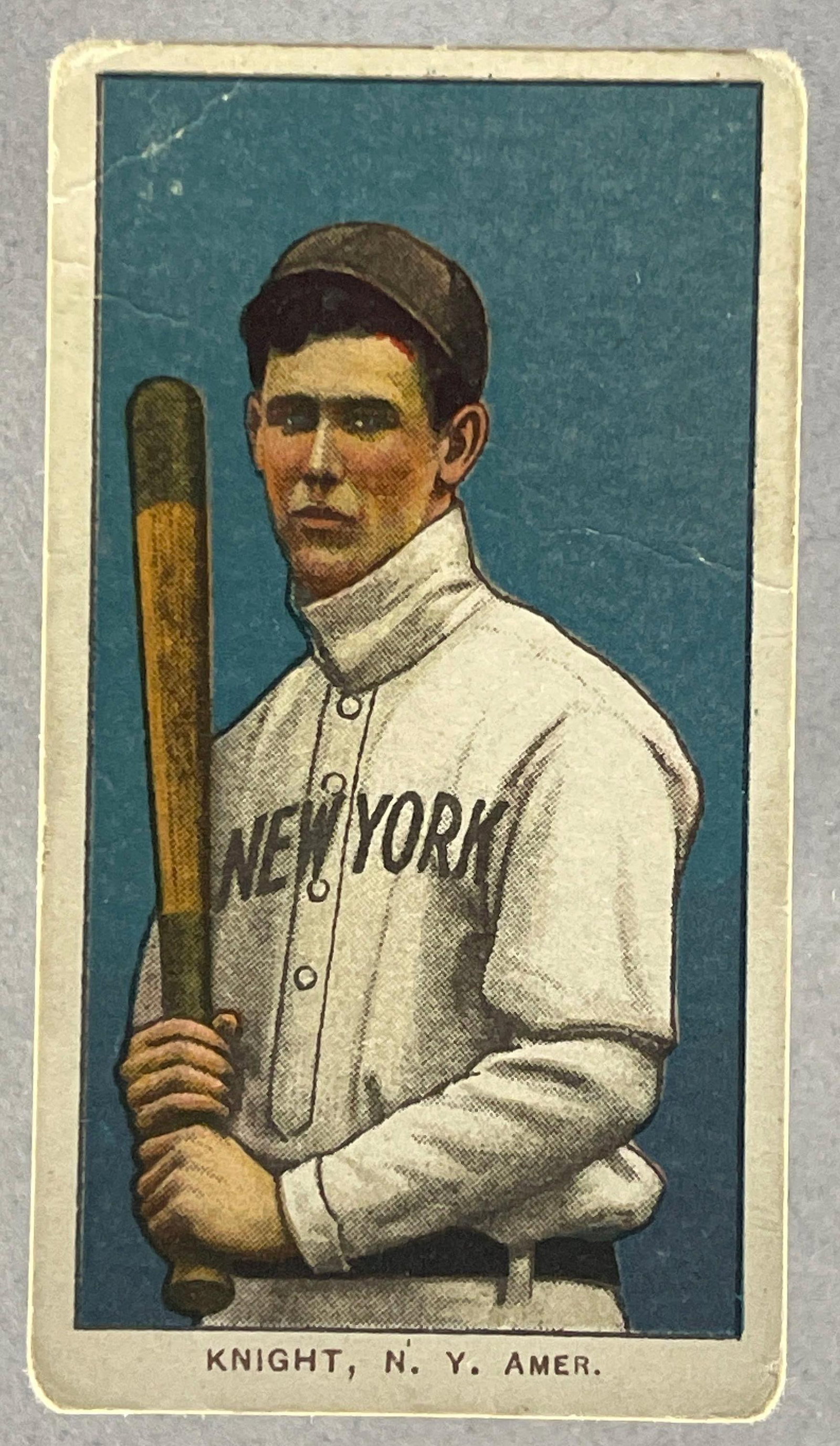 1909 - 11 T206 Jack Knight with Bat Sweet Caporal 350/30 (1 of 2)