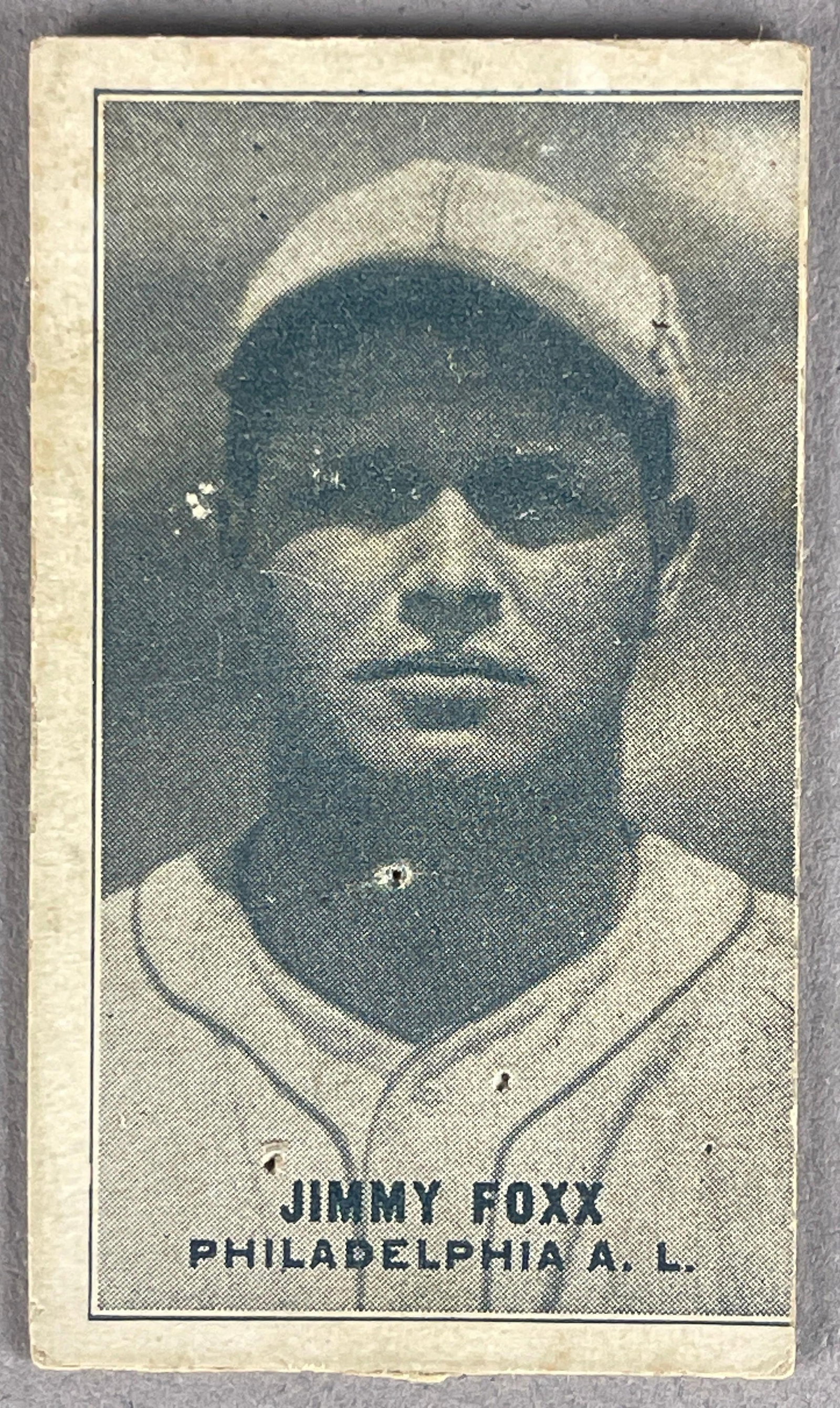 1929 - 30 Exhibits 4 on 1 Jimmy Fox Hand Cut (1 of 2)