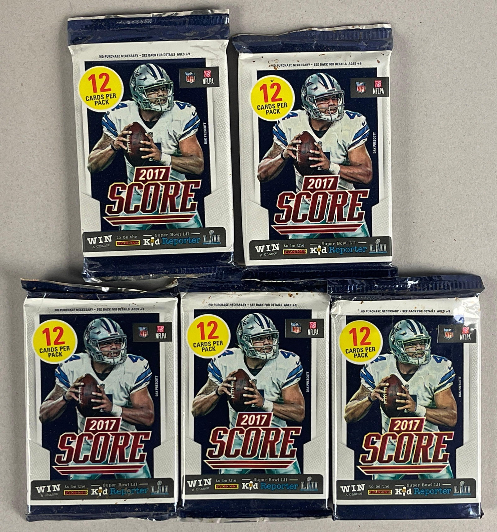 5 - 2017 Score Football Retail Packs (1 of 2)