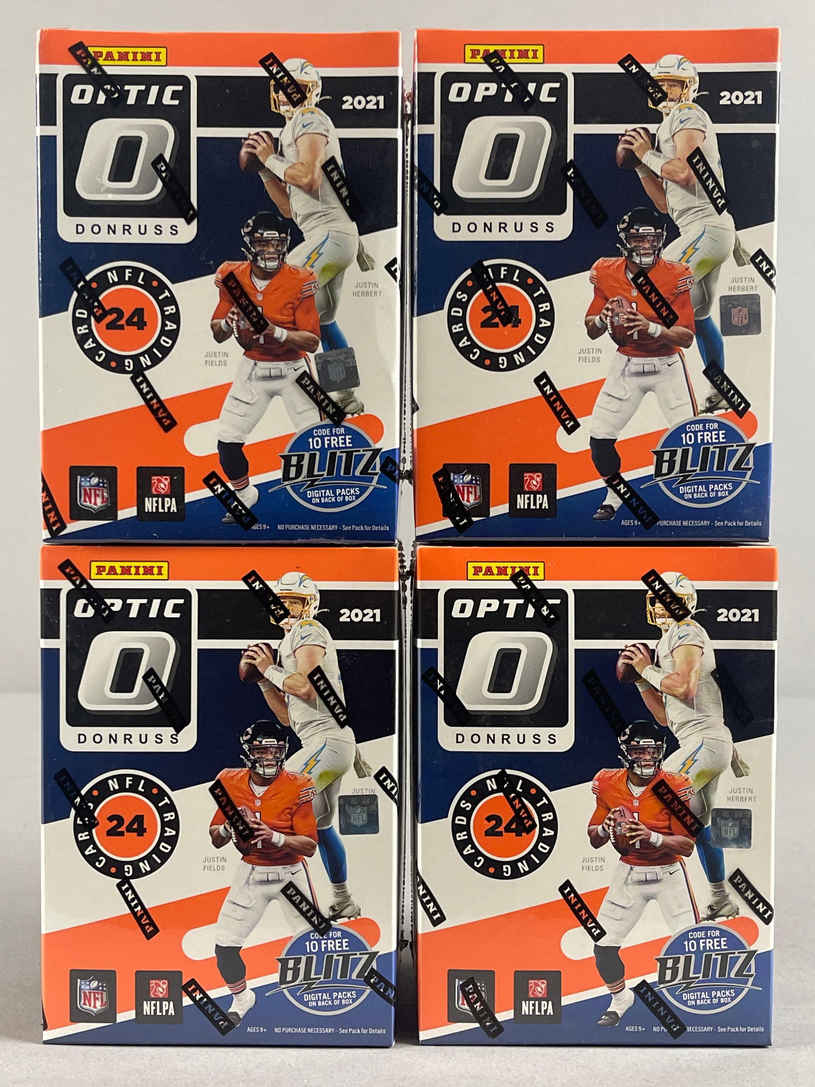4 - 2021 Donruss Optic Football Blaster Boxes (1 of 6)