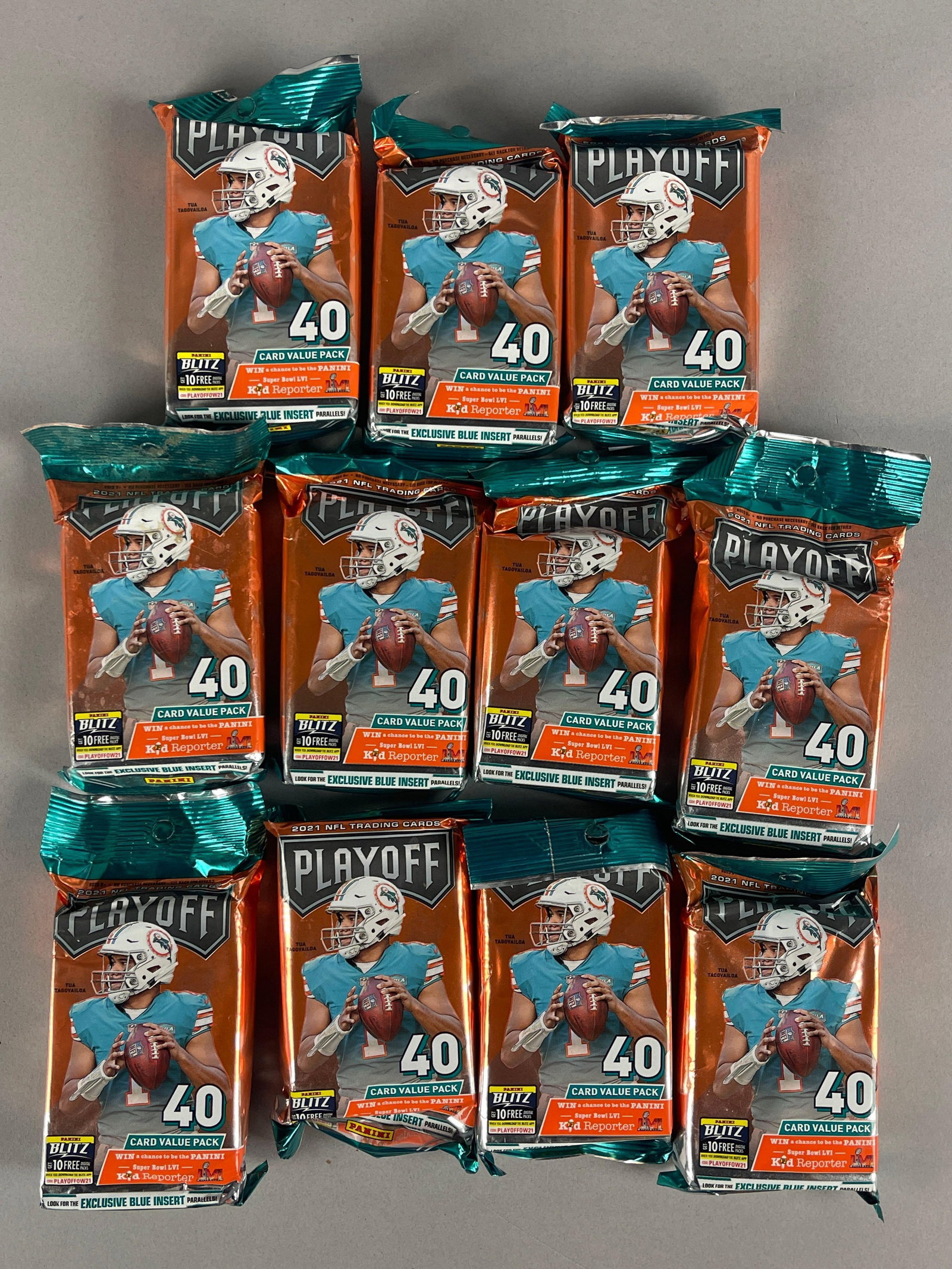 12 - 2021 Playoff Football 40 - Cards Value Packs: 12 - 2021 Playoff Football 40 - Cards Value Packs