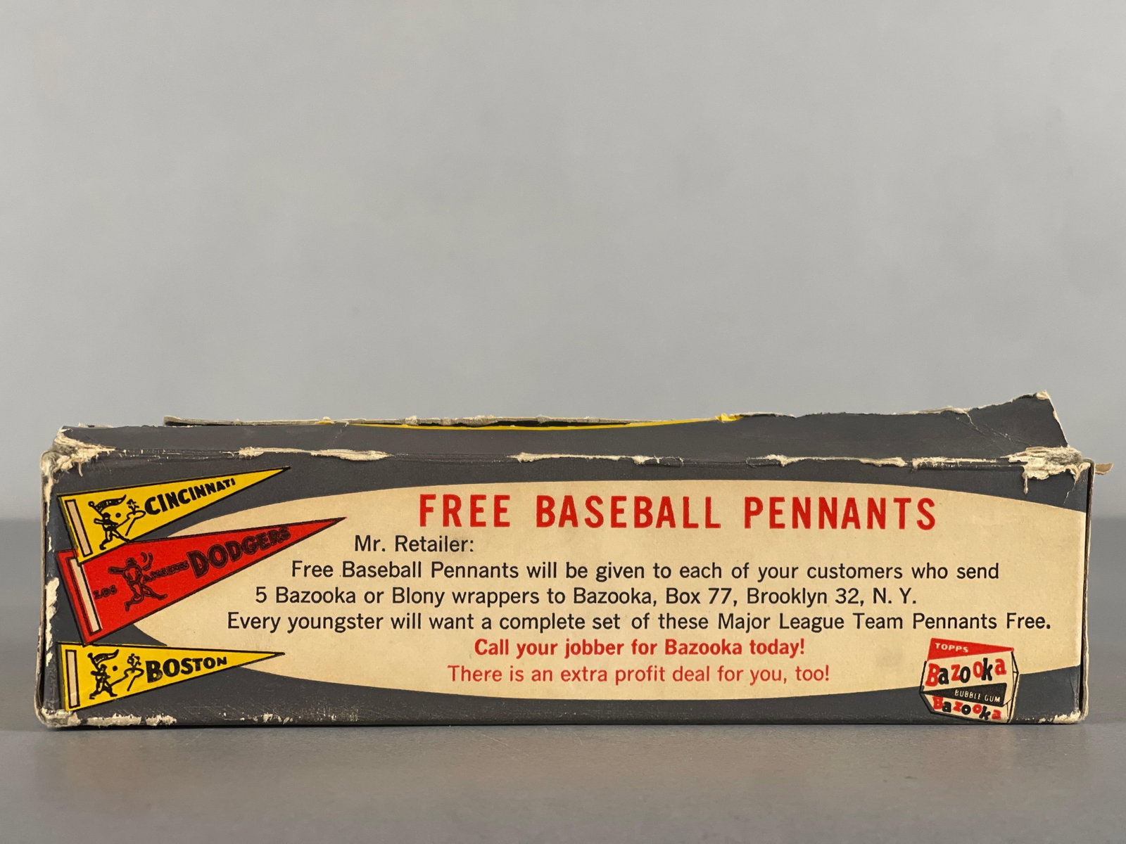 1959 Topps Baseball 5 Cent Empty Display Box - 4