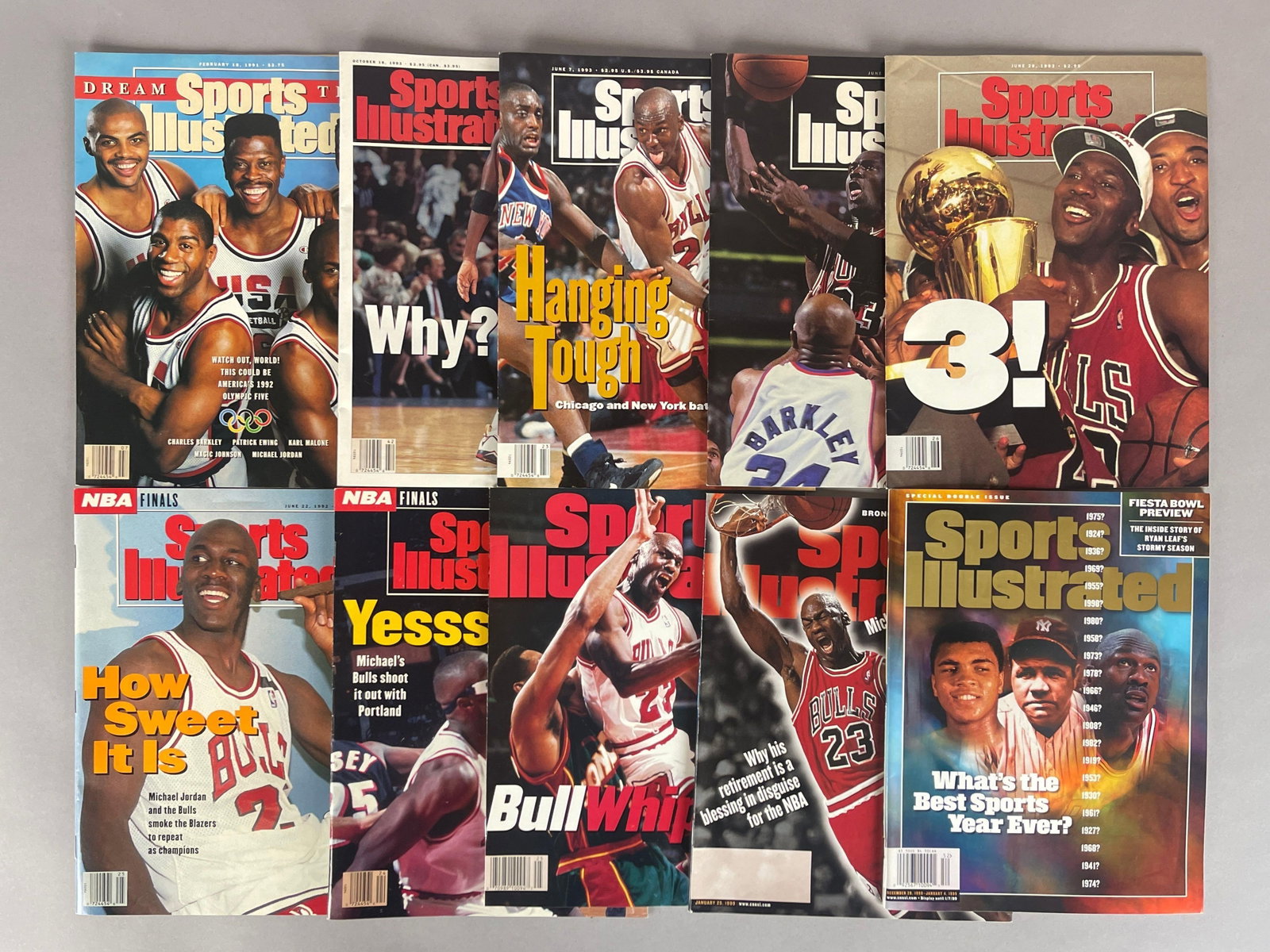 10 - 1991 - 99 Michael Jordan Sports Illustrated Newsstand Copies (1 of 2)