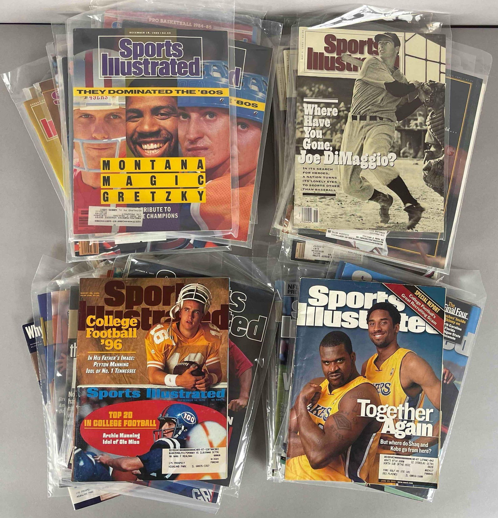 47 - 1981 - 2002 Sports Illustrated Michael Jordan, Tiger Woods, Bo Jackson, Gretzky, and More (1 of 2)