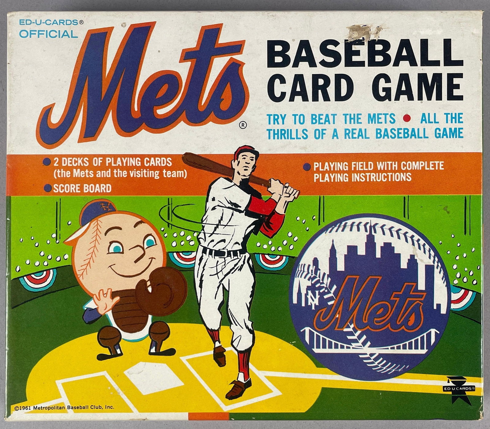 1961 Ed-U-Cards New York Mets Card Game (1 of 4)