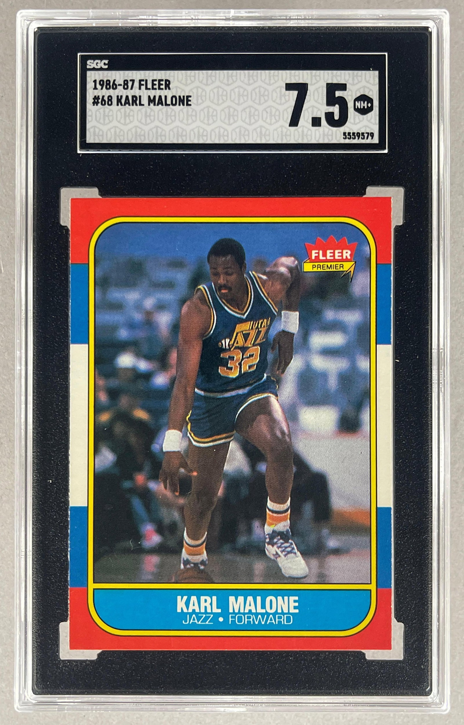 1986 - 87 Fleer Karl Malone #68 SGC 7.5 (1 of 2)