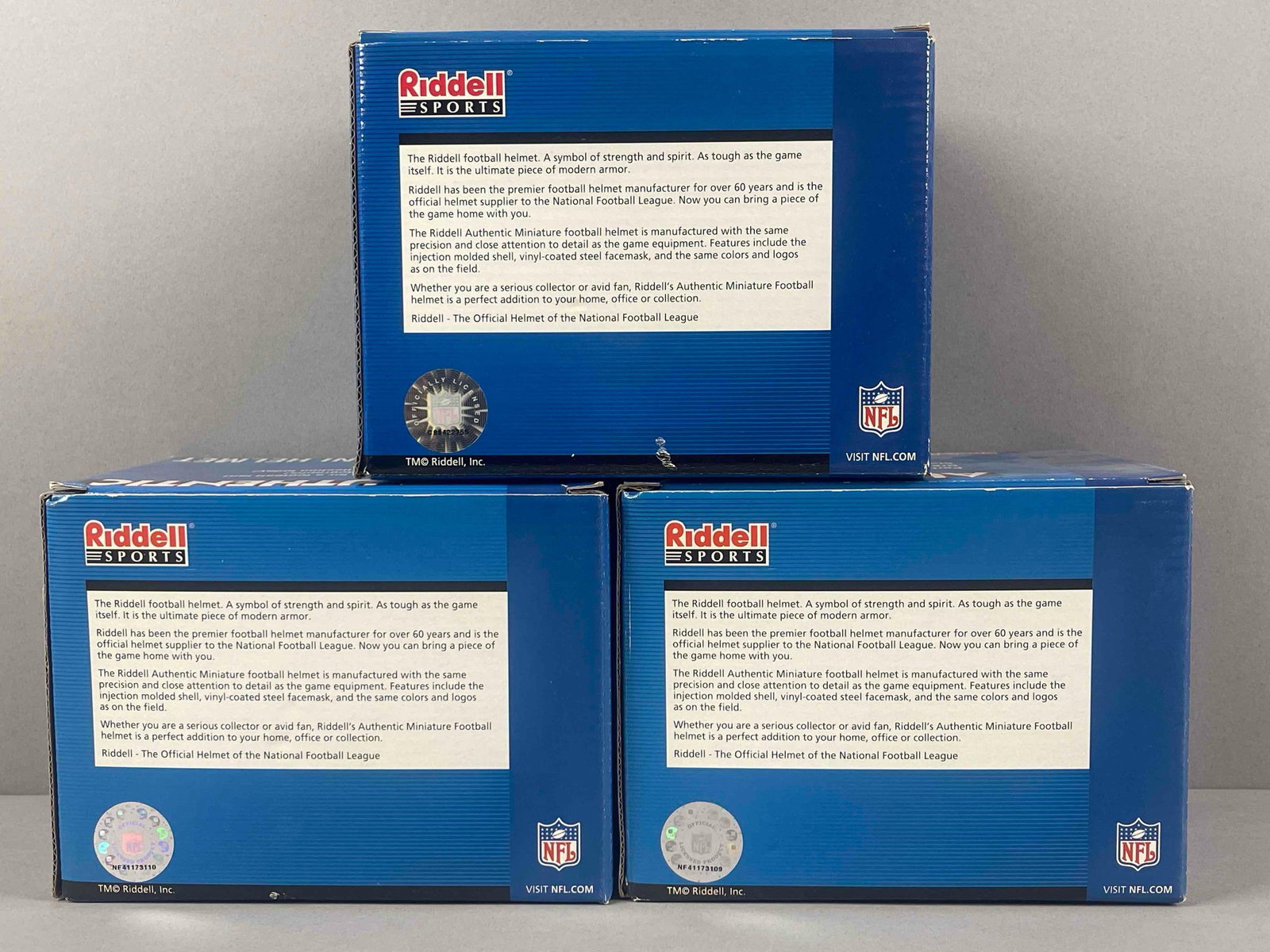 3 - Chicago Bears Riddell Mini Helmets - 2