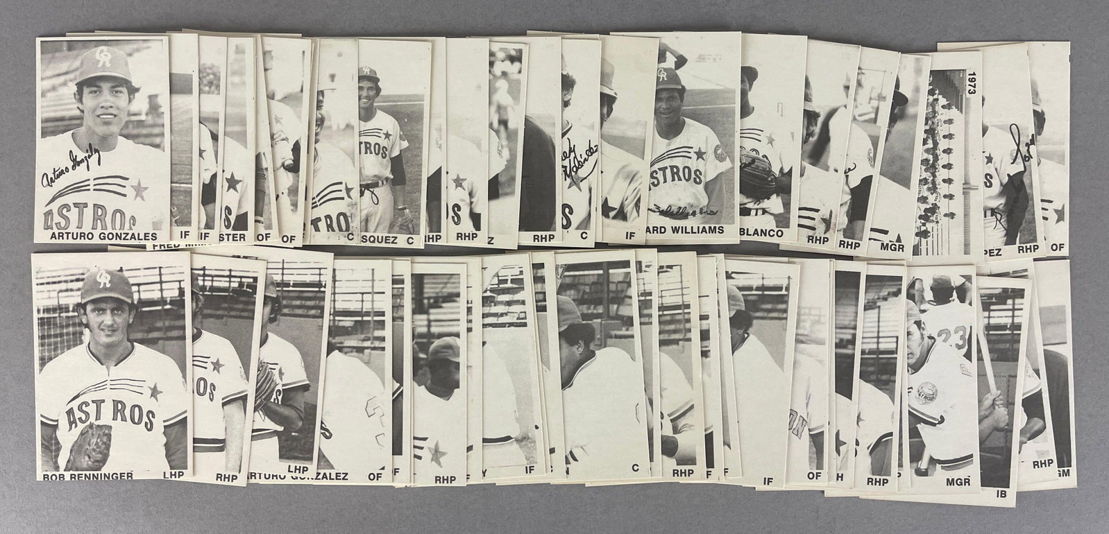 Rare 1973 and 74 TCMA Cedar Rapids Astros High-Grade Team Sets (1 of 2)