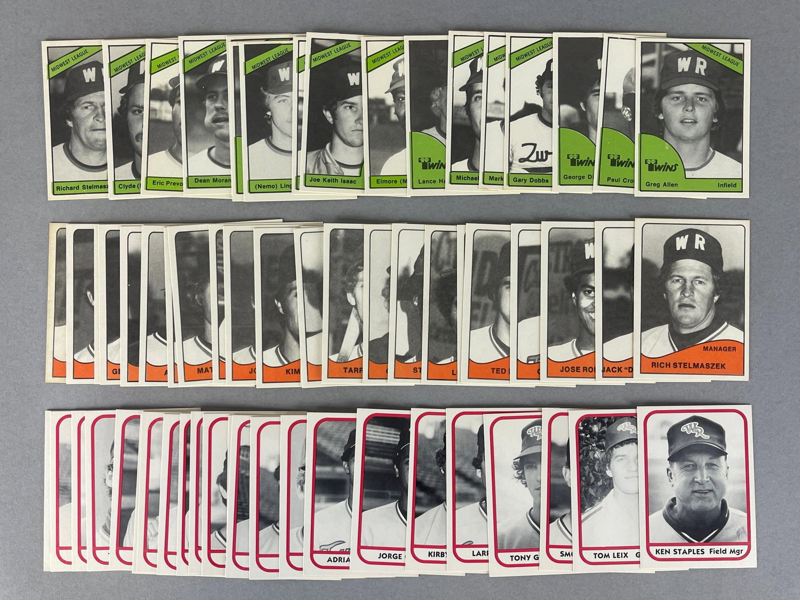 3 -1978 - 81 TCMA Wisconsin Rapids Twins Minor League Team Sets (1 of 2)
