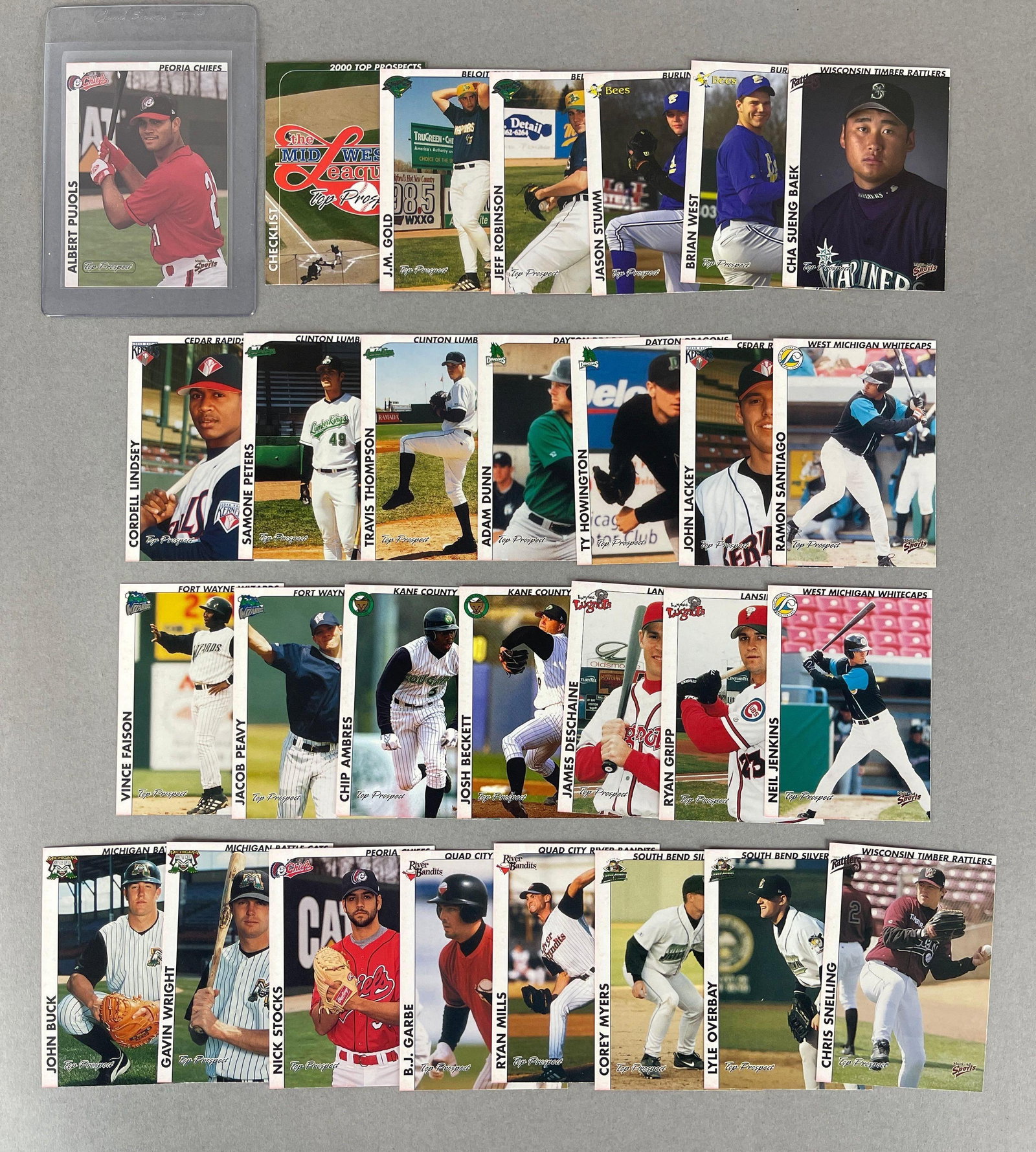2000 Multi Ad Albert Pujols Top Prospect + Set (1 of 2)