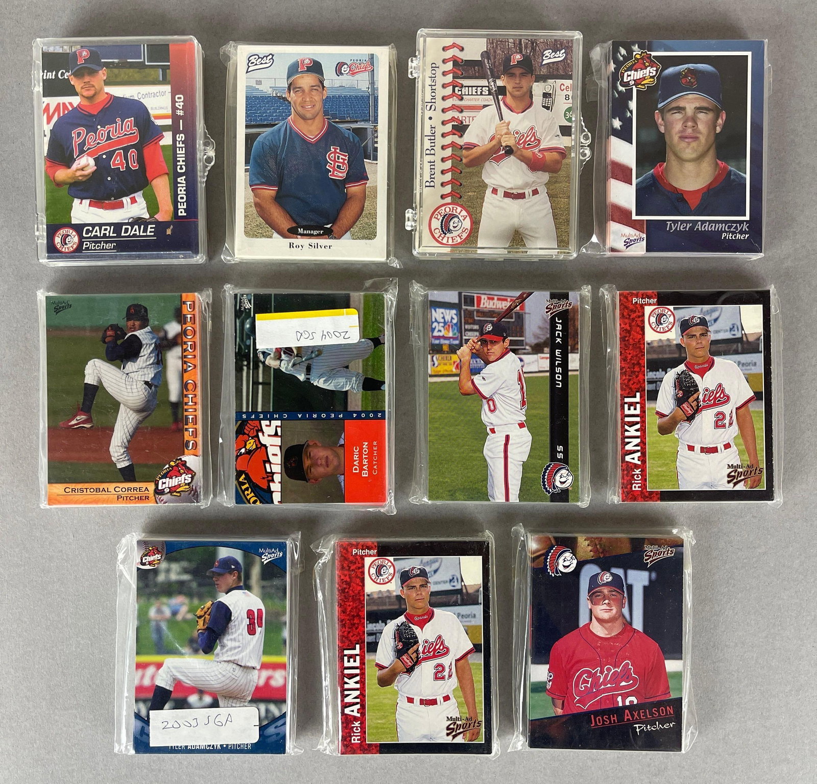 11 - 1995 - 2004 Peoria Cheifs Minor League Team Sets: 11 - 1995 - 2004 Peoria Cheifs Minor League Team Sets