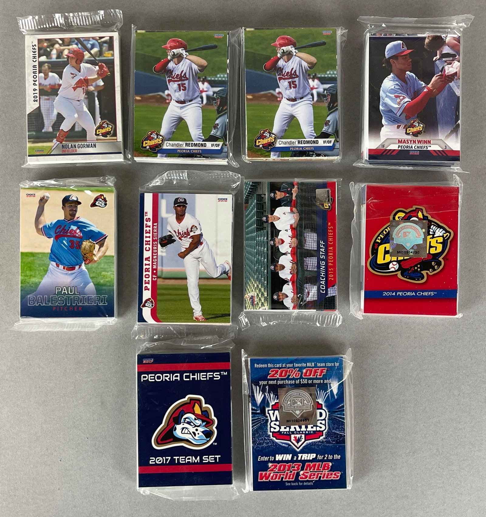 10 - 2013 - 22 Peoria Chiefs Minor League Team Sets (1 of 2)