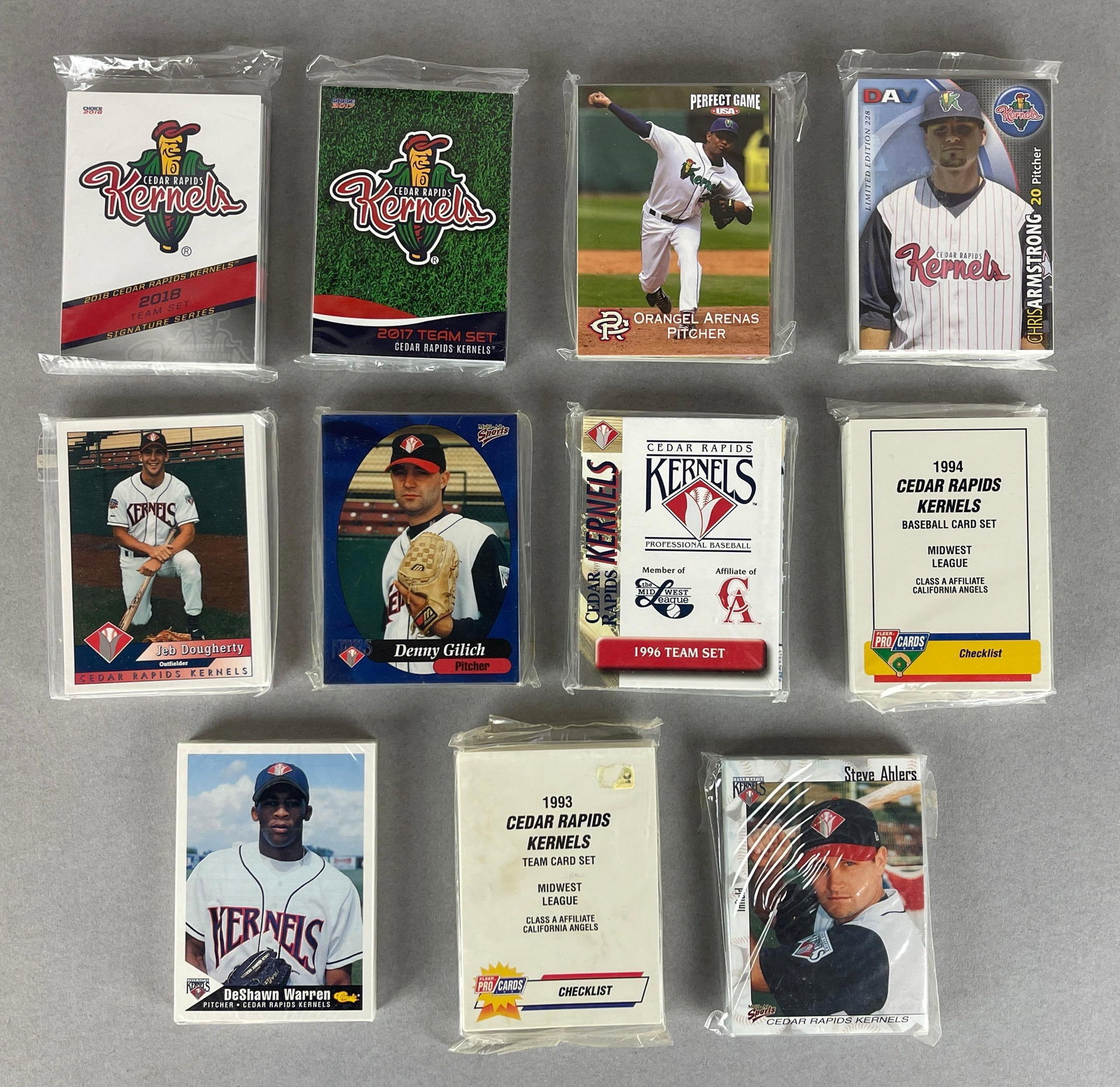 11 - 1993 - 2013 Cedar Rapids Kernels Team Sets (1 of 2)
