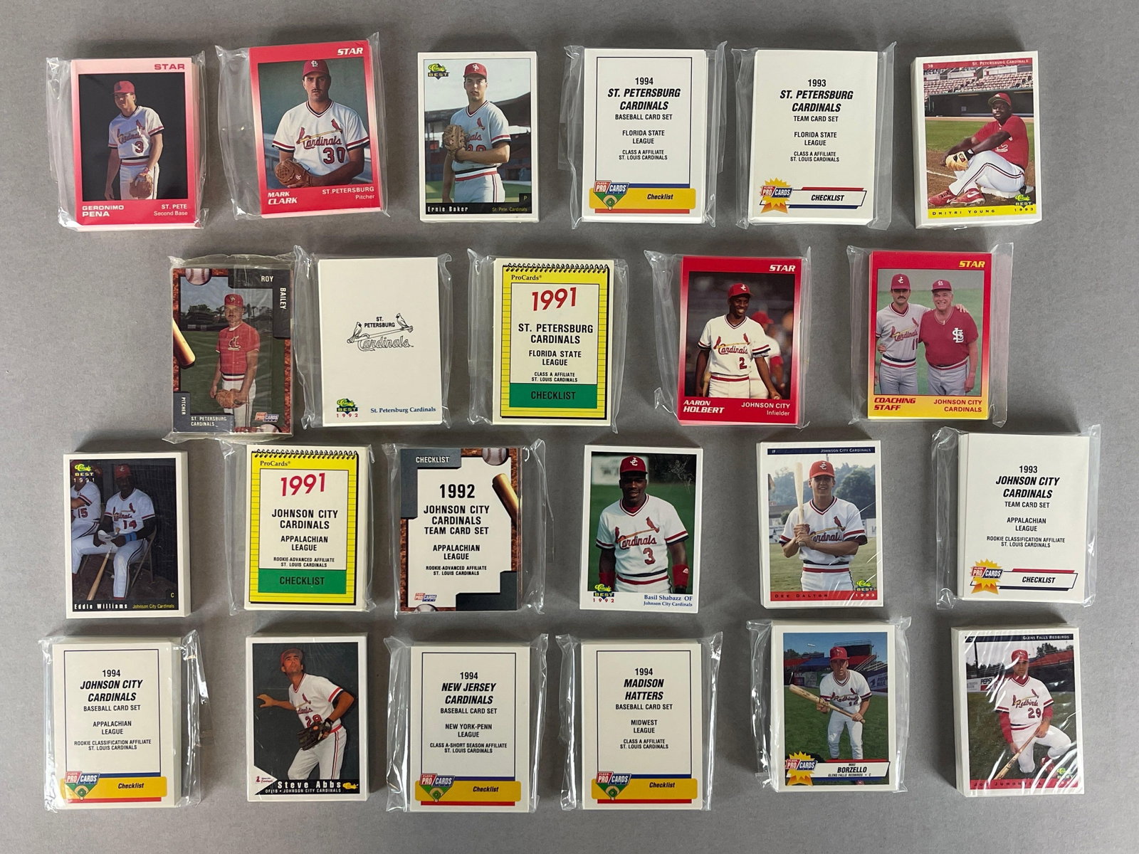 23 - 1988 - 94 Various St. Louis Cardinals Minor League Team Sets (1 of 3)