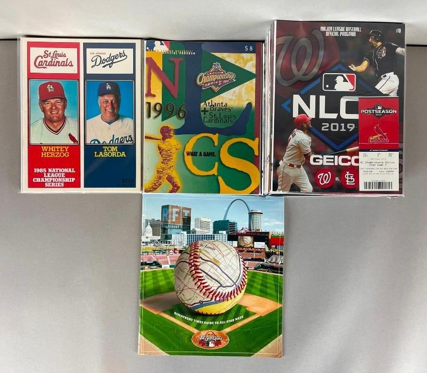16 - 1982 - 2019 St. Louis Cardinals NLCS and All-Star Game Programs and Yearbooks with NLCS Ticket (1 of 3)