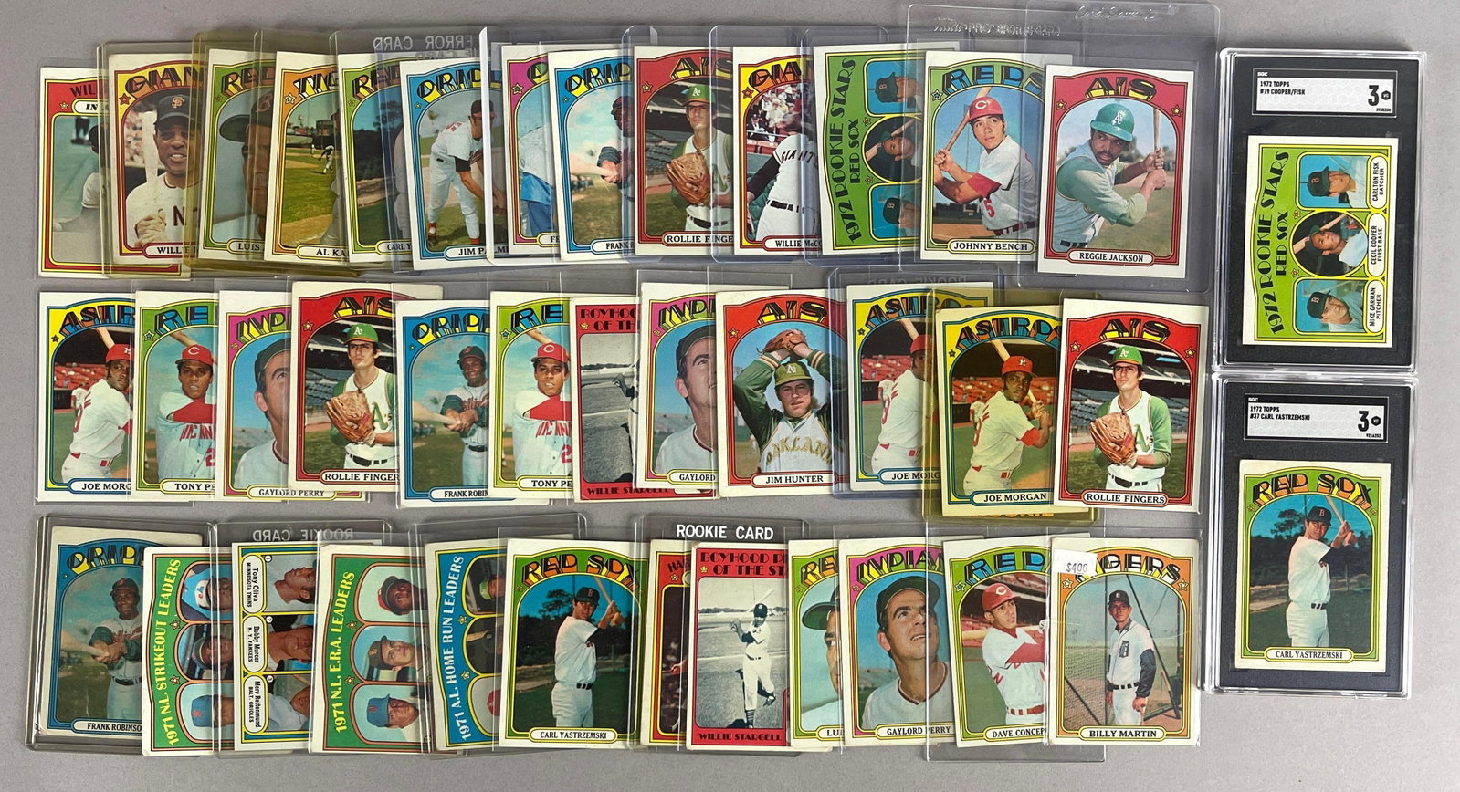 39 - 1972 Topps Baseball Cards of HOFs (1 of 3)