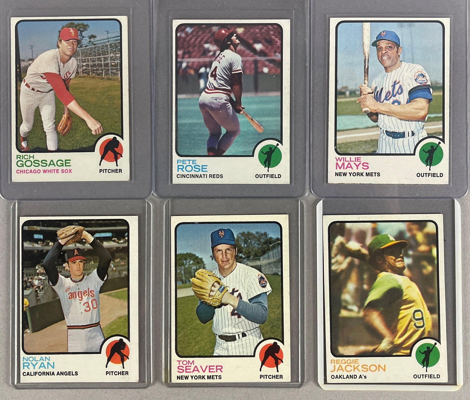 6 - 1973 Topps Baseball HOFs Cards (1 of 2)