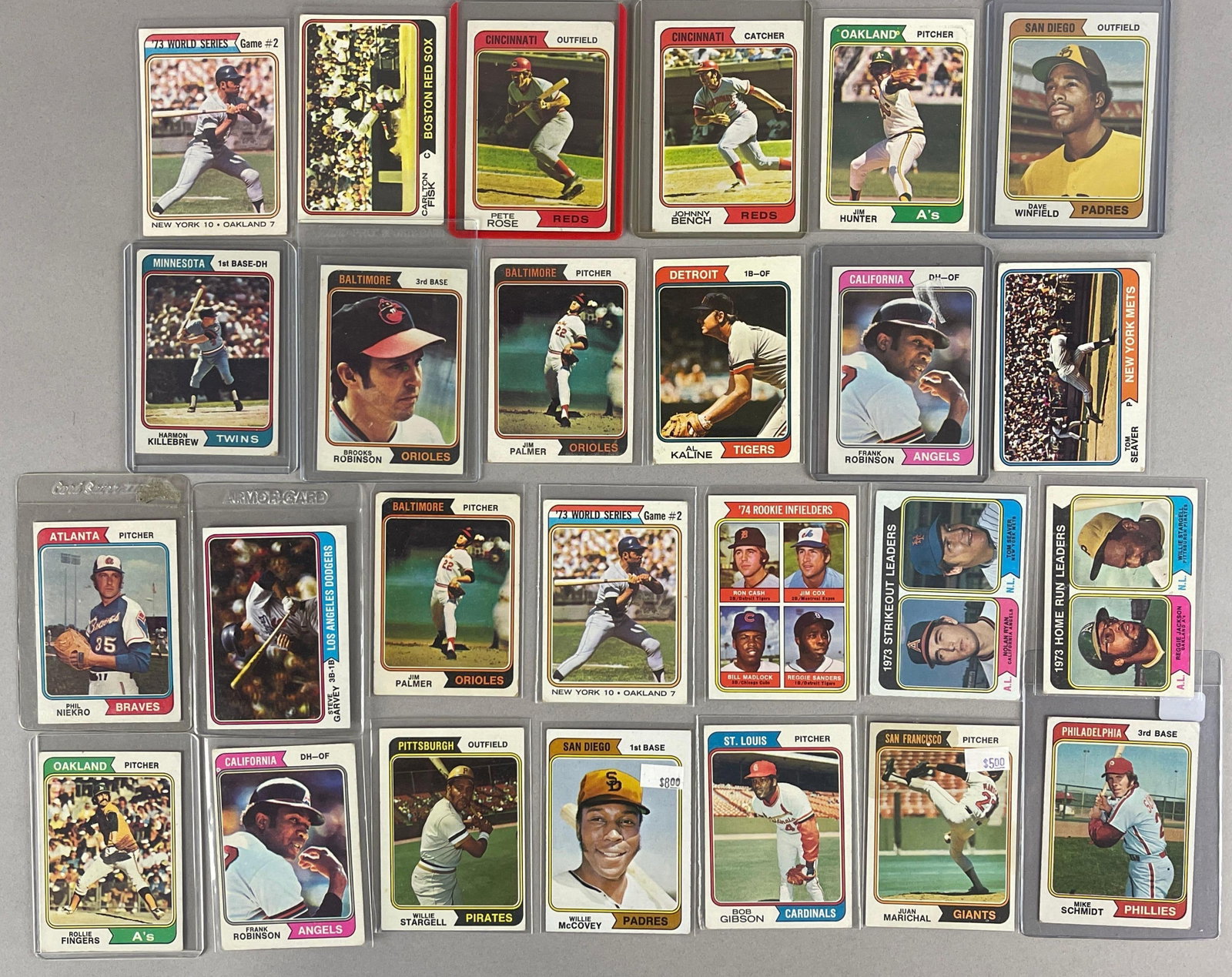 26 - 1974 Topps Baseball HOFs and Rookies (1 of 2)