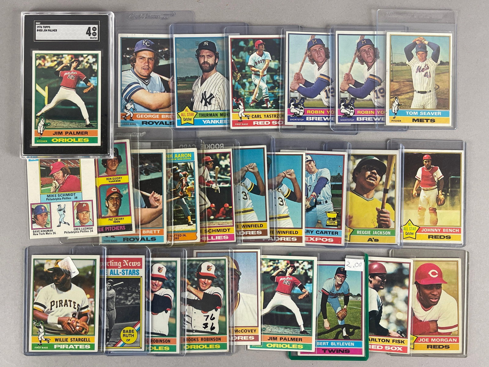 26 - 1976 Topps Baseball HOFs, Stars, and Rookies (1 of 2)