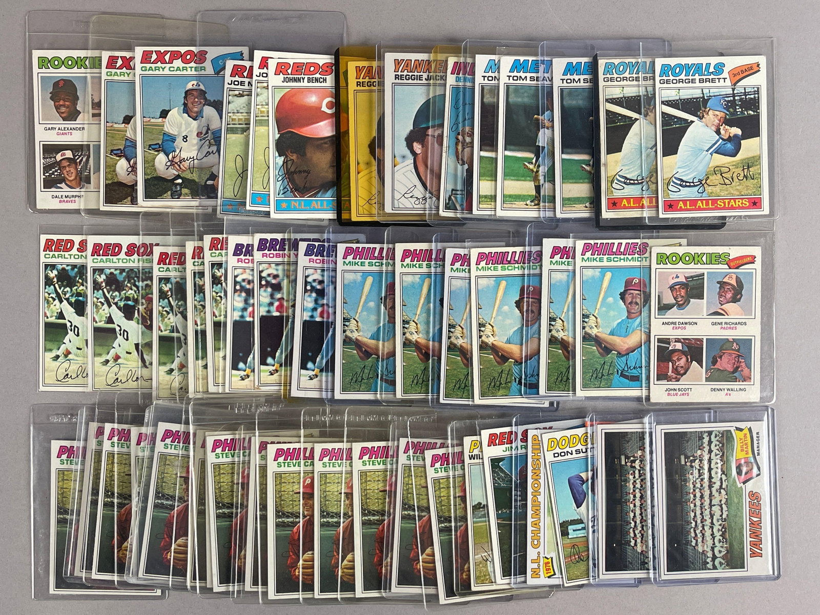 50+ 1977 Topps Baseball HOFs, Stars, and Rookie cards (1 of 3)