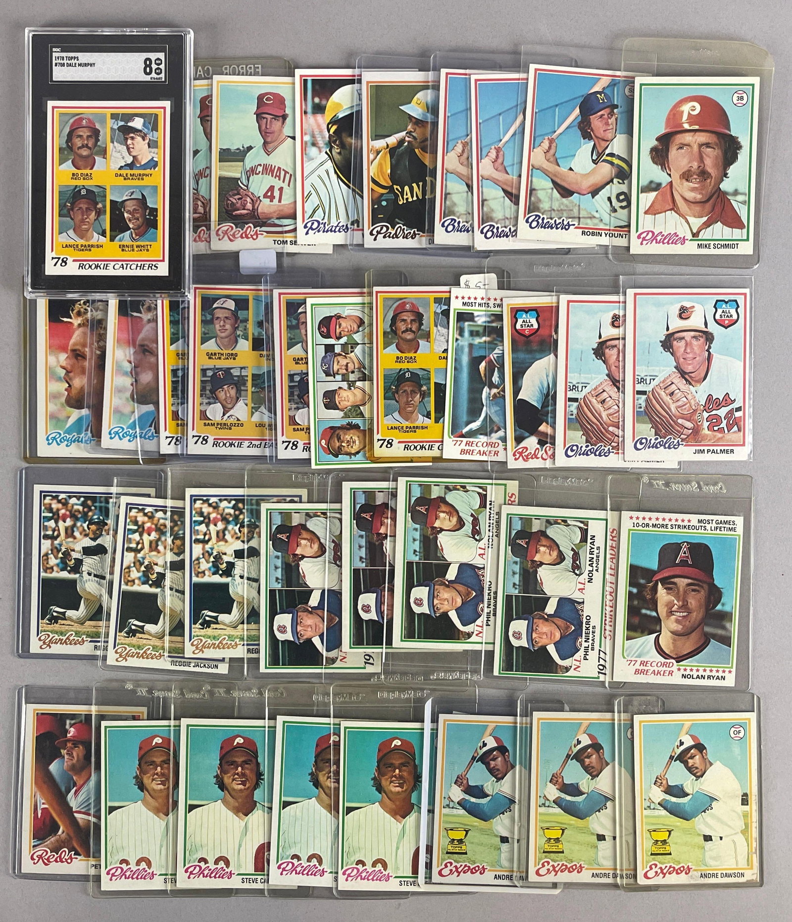 36 - 1978 Topps Baseball HOFs and Rookie Cards (1 of 2)