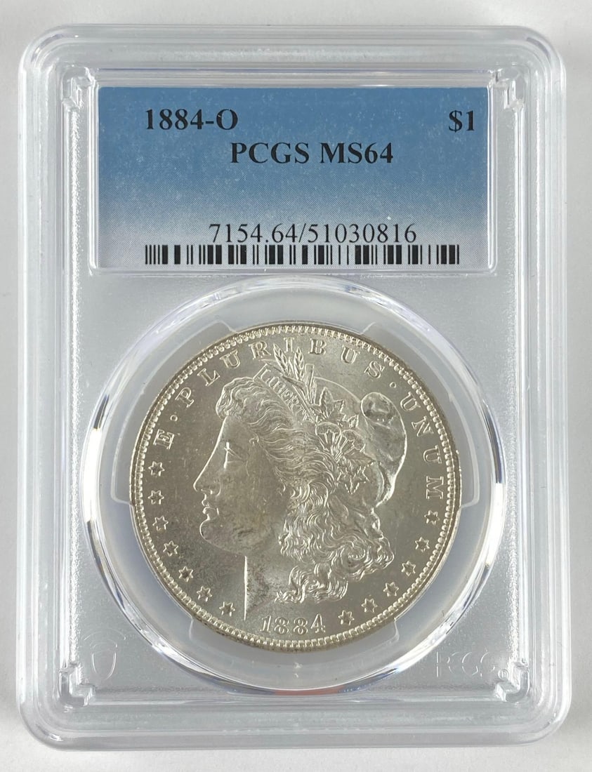 1884 O PCGS Graded MS 64 Morgan Silver Dollar: 1884 O PCGS Graded MS 64 Morgan Silver Dollar