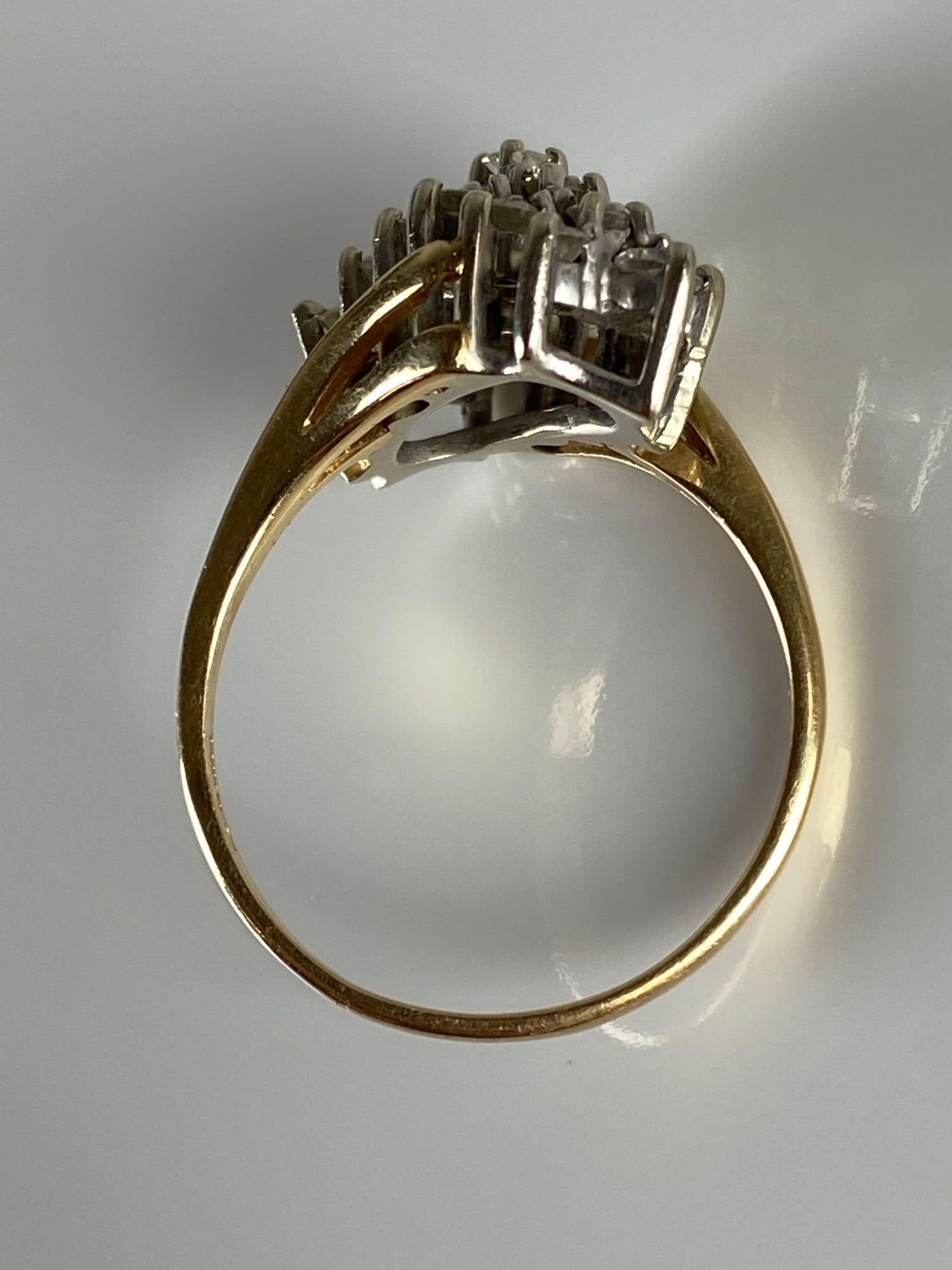 14KP Gold Diamond Ring - 7