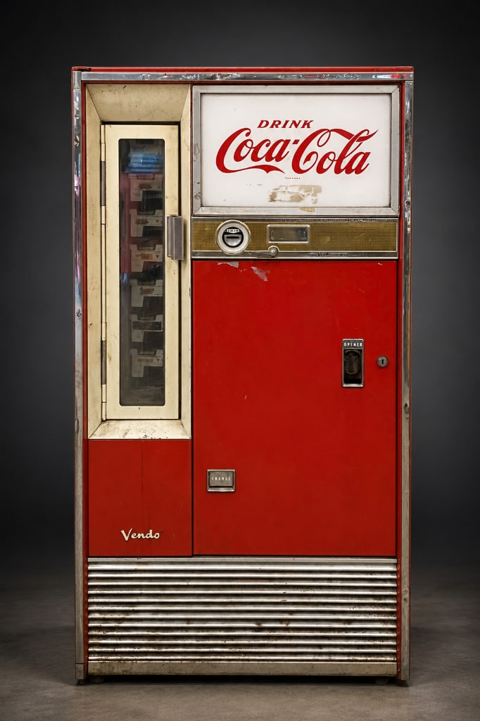 Vintage 1960s Coca-Cola Vendo V-63 Soda Vending Machine (1 of 7)