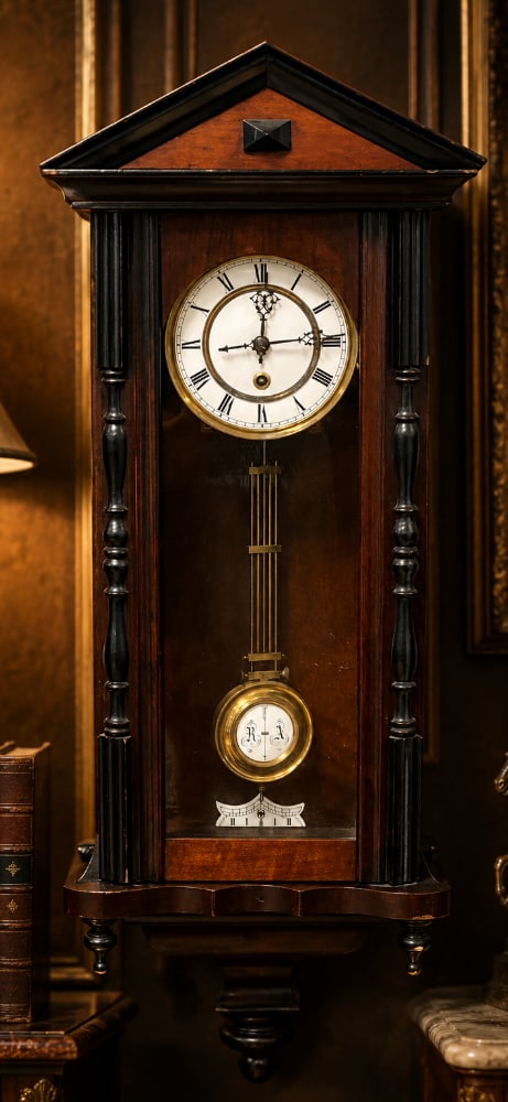 Antique Wood Wall Pendulum Clock (1 of 6)