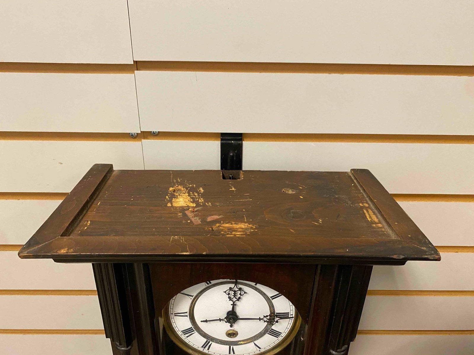 Antique Wood Wall Pendulum Clock - 6