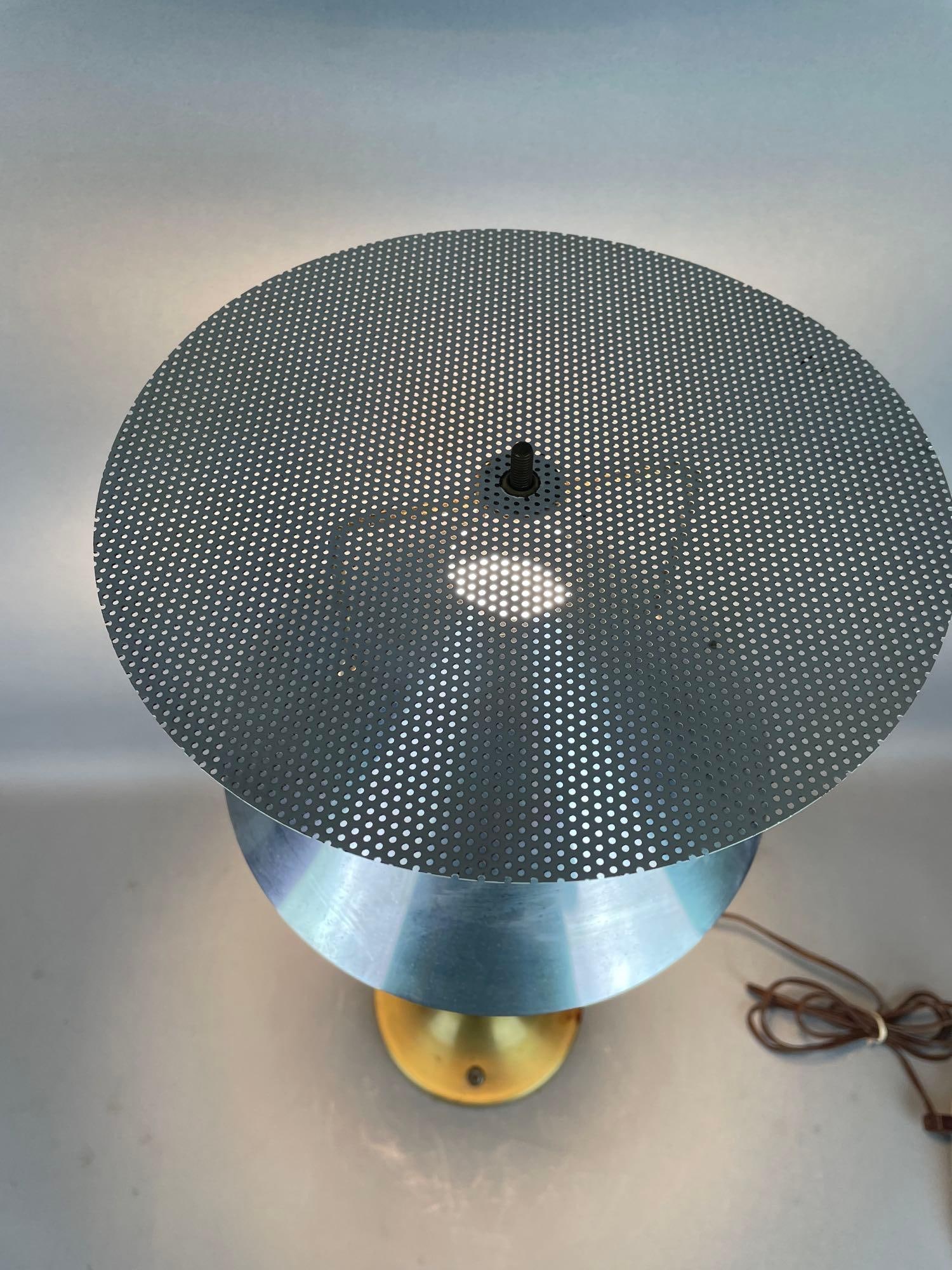 MCM Brass Table Lamp with Diffuser - 4