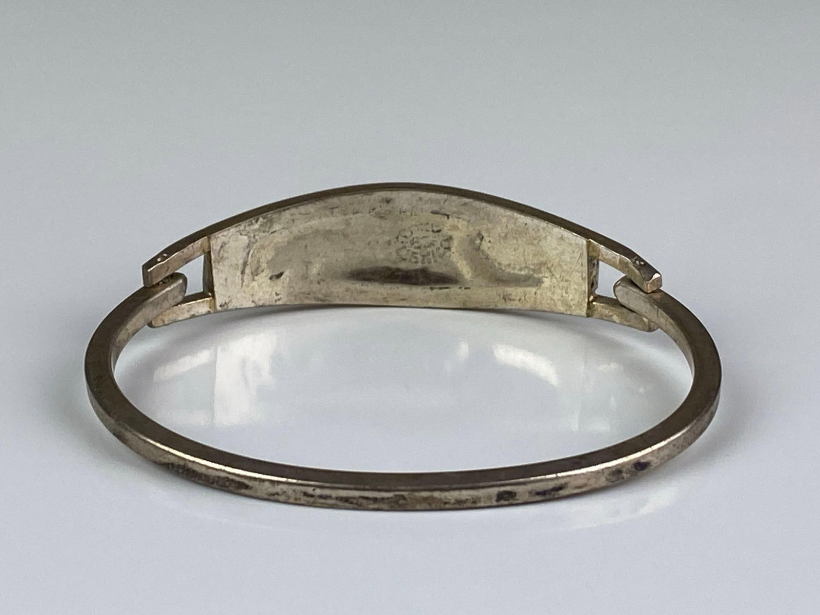 Sterling Silver MOP Hinged Bracelet - 3