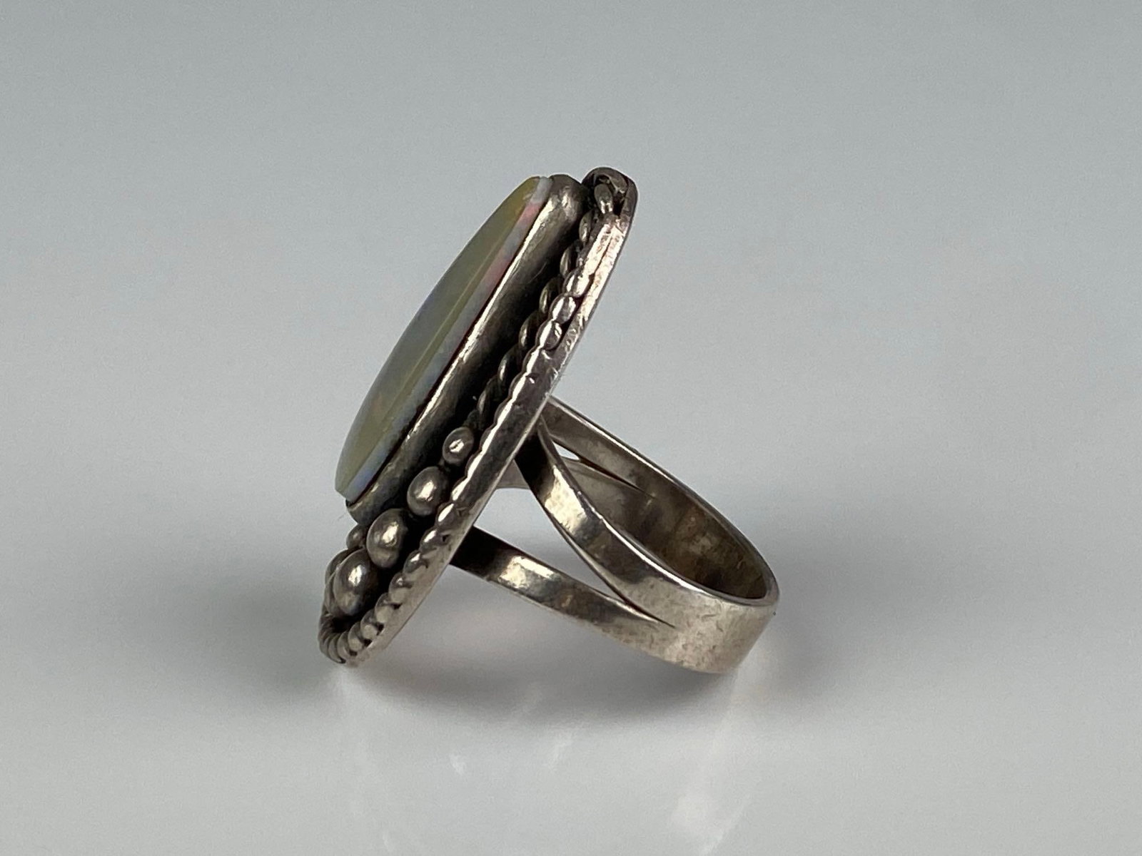 Sterling Silver Fire Opal Ring - 2