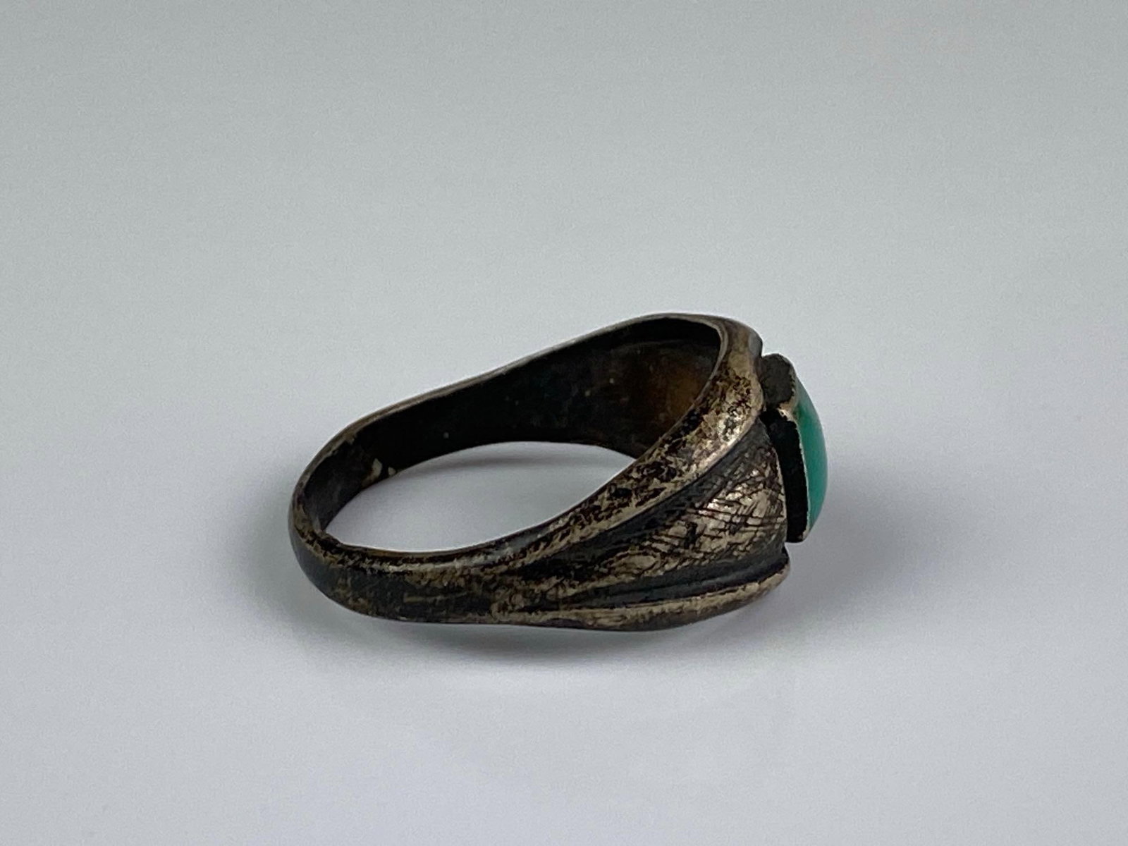 Signed Sterling Silver Turquoise Ring - 4