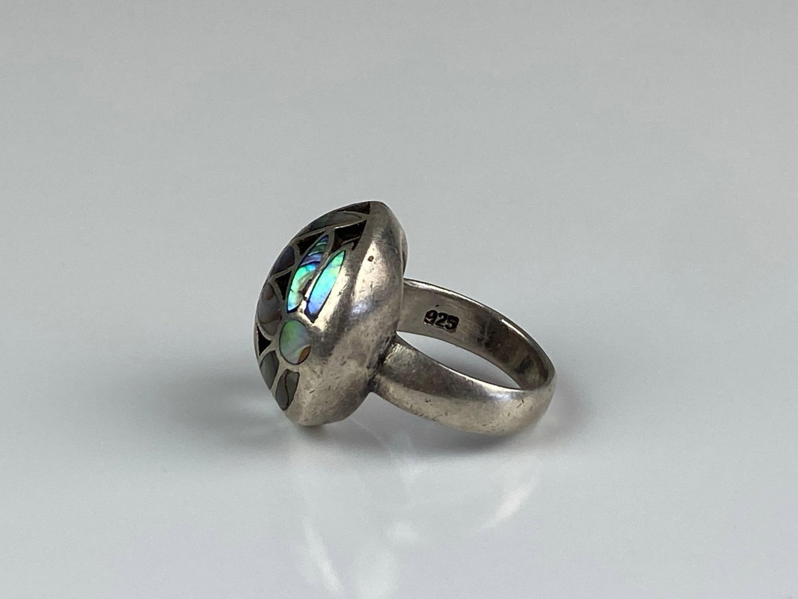 Sterling Silver MOP Floral Ring - 2