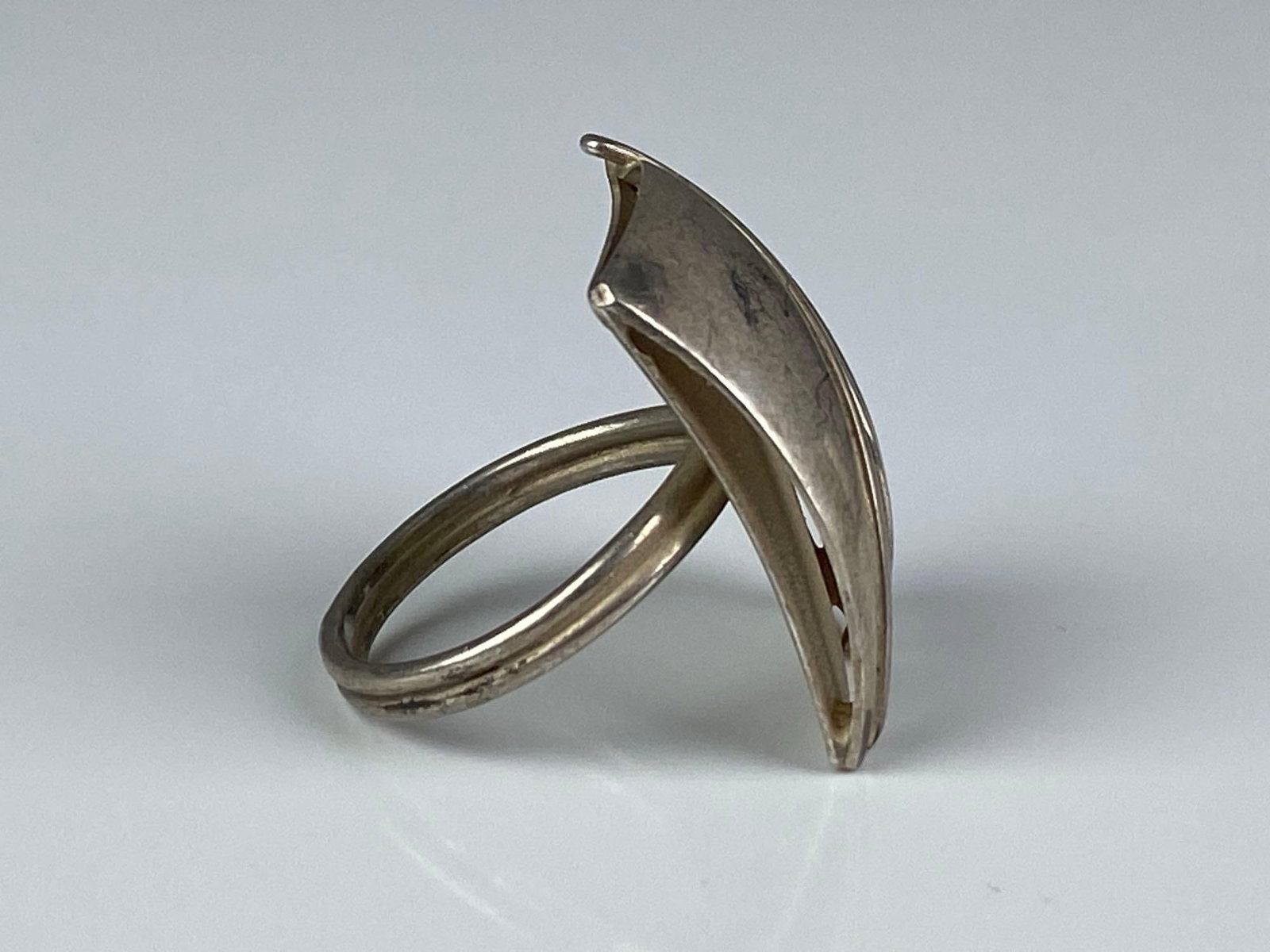 Sterling Silver Abstract Ring - 4