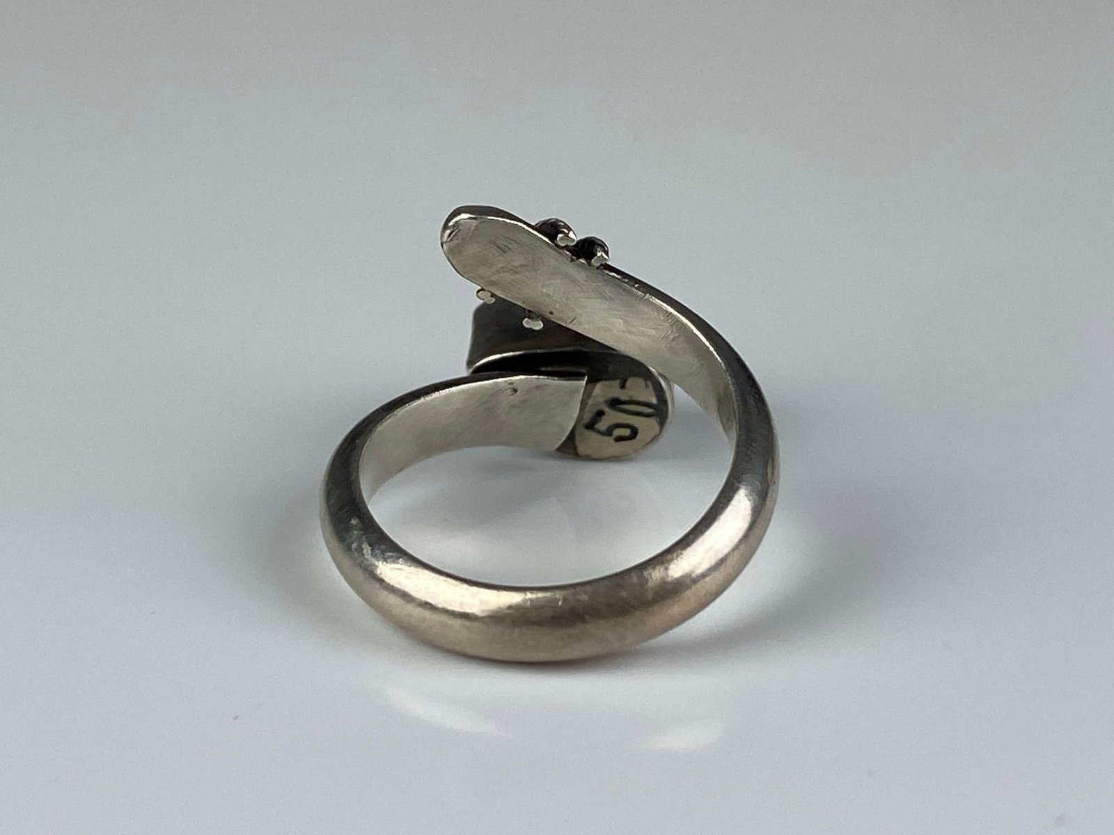 Sterling Silver Lapis Lazuli Bypass Ring - 3