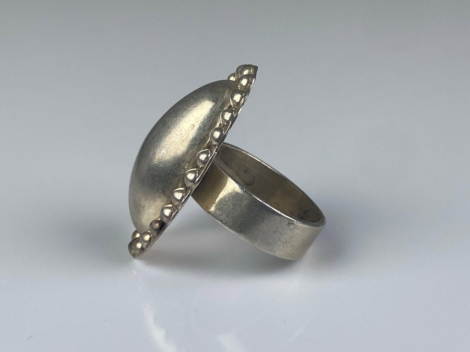 Mexican Sterling Silver Statement Ring - 2