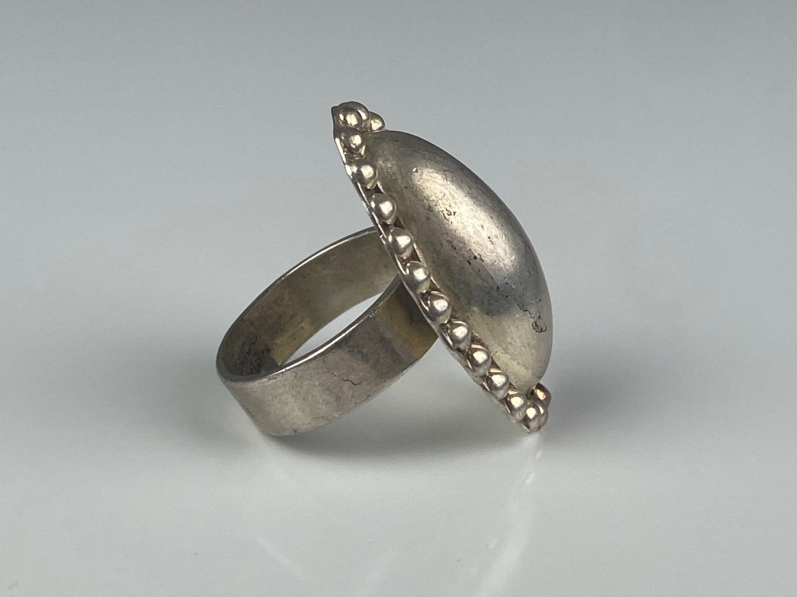 Mexican Sterling Silver Statement Ring - 4