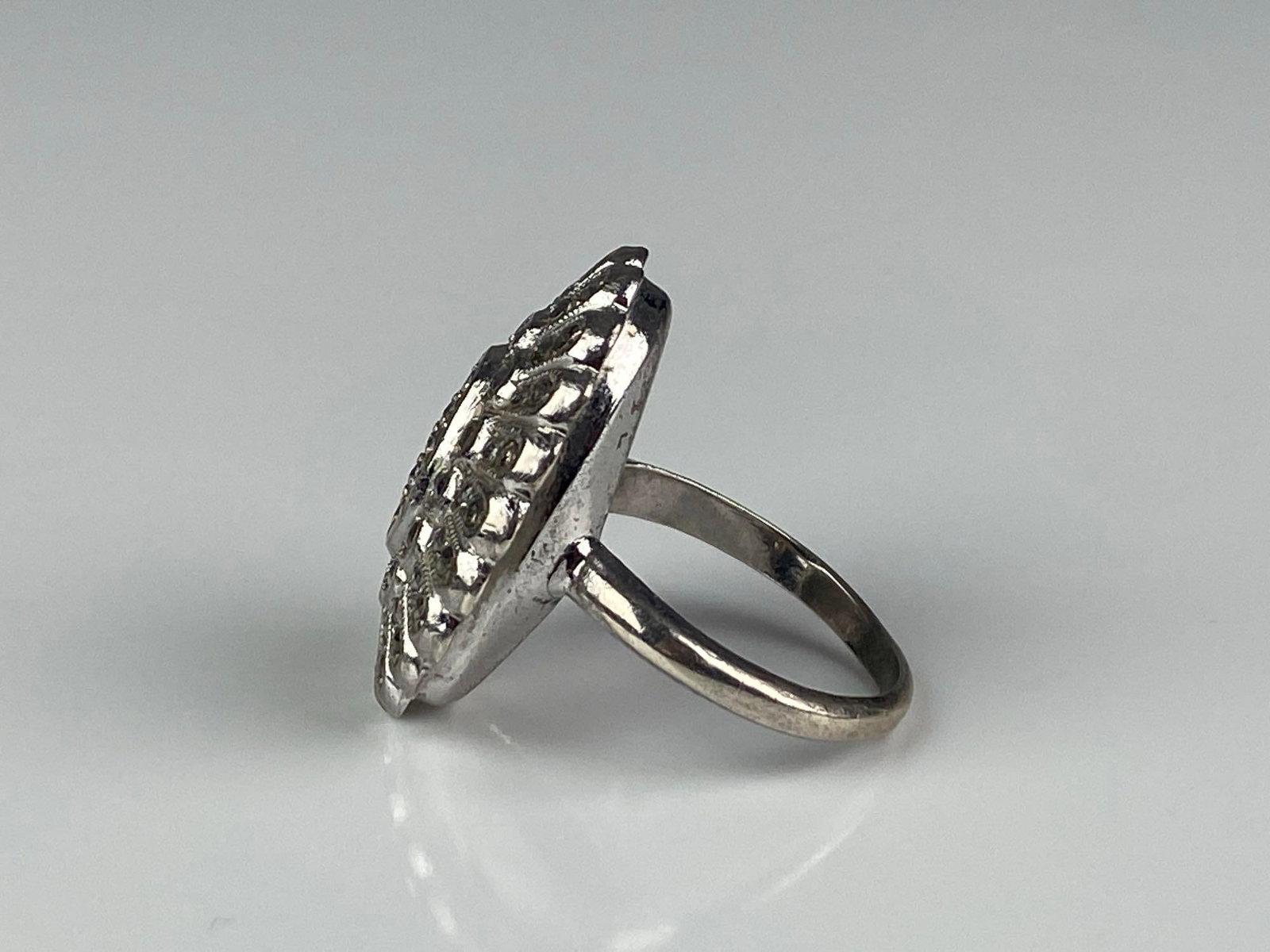 Sterling Silver Marcasite Ring - 2